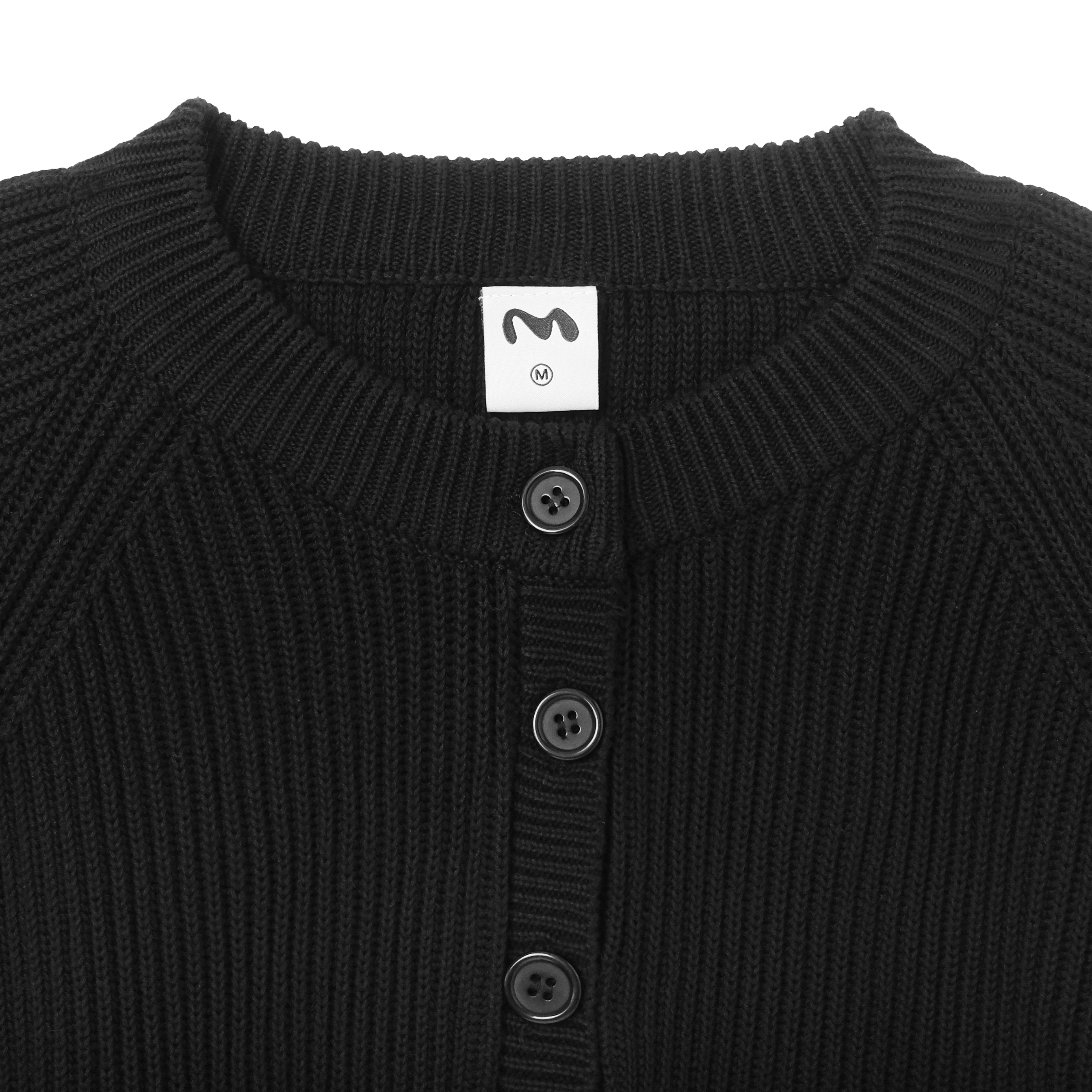 Henley Knit Black