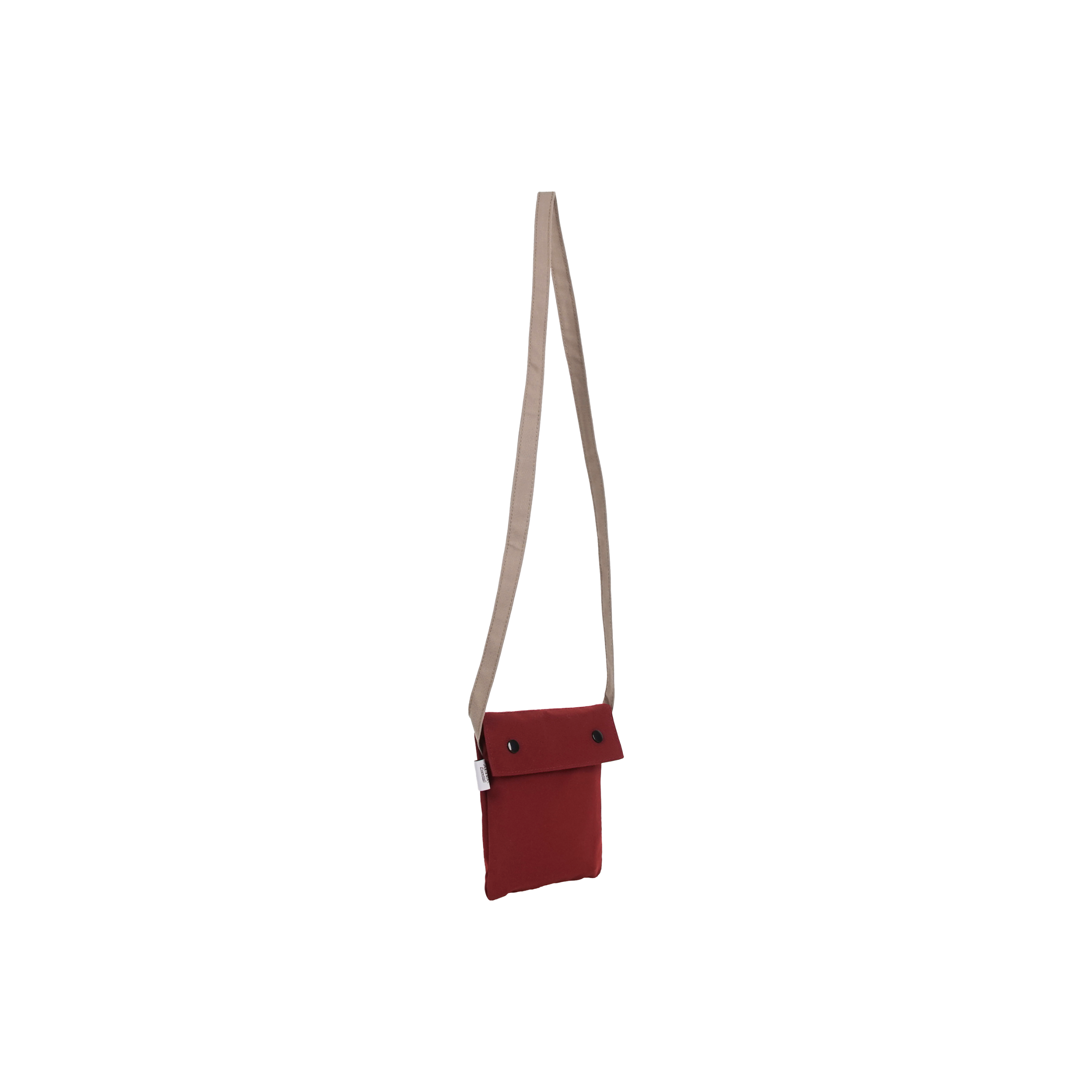 Two Tone Mini Bag Maroon Taupe