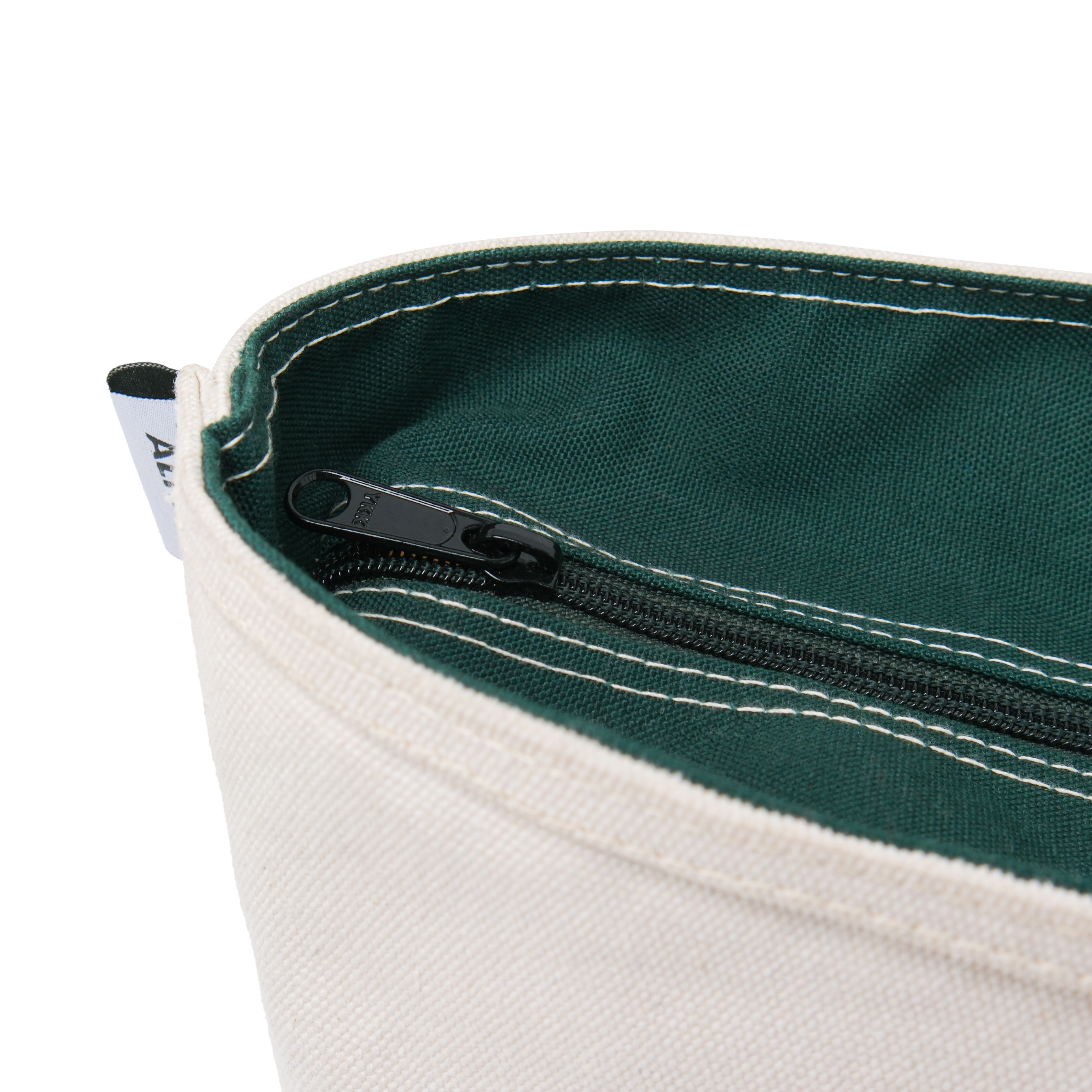 Heavy Canvas Totebag Large Size Natural and Green