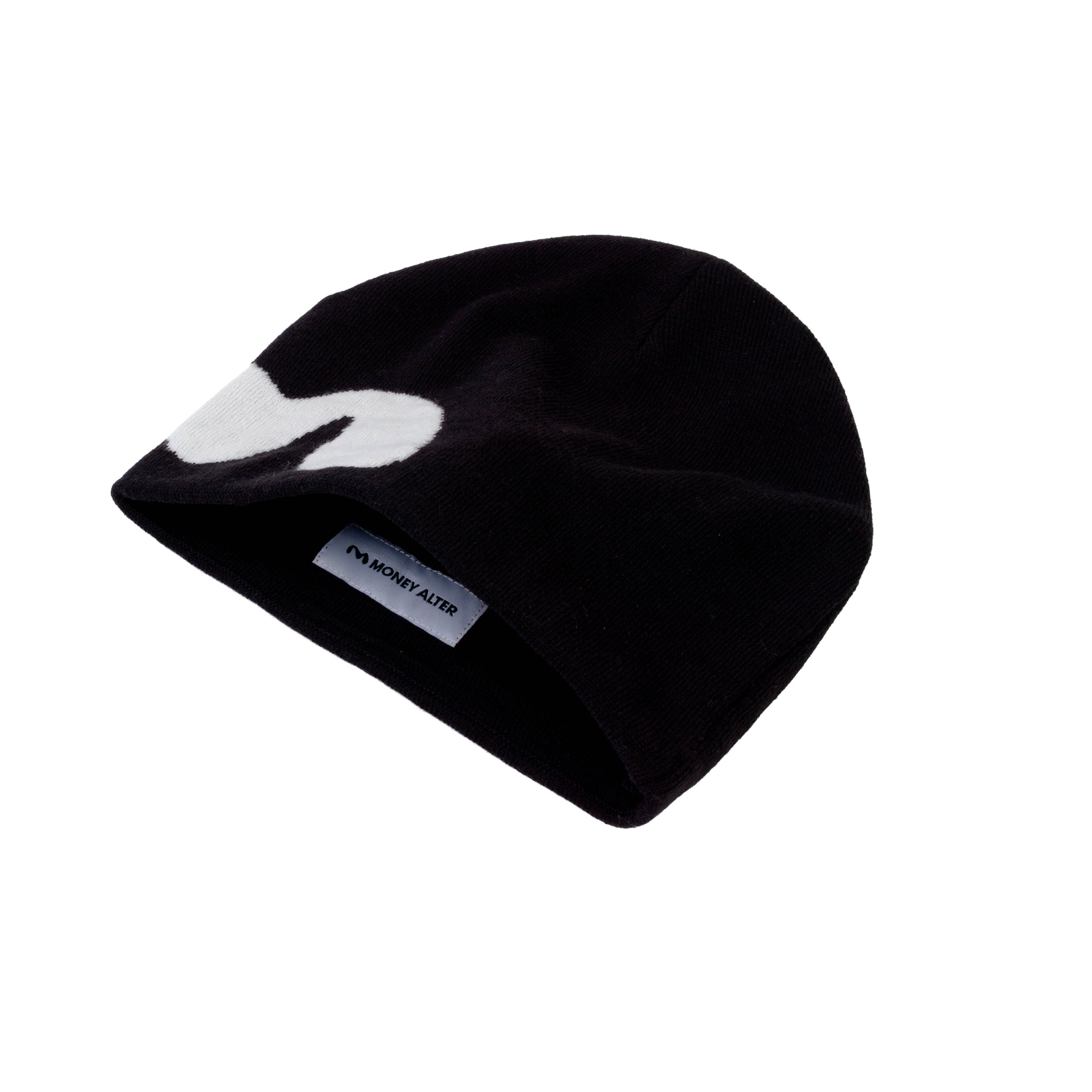 M Logo Beanie Black