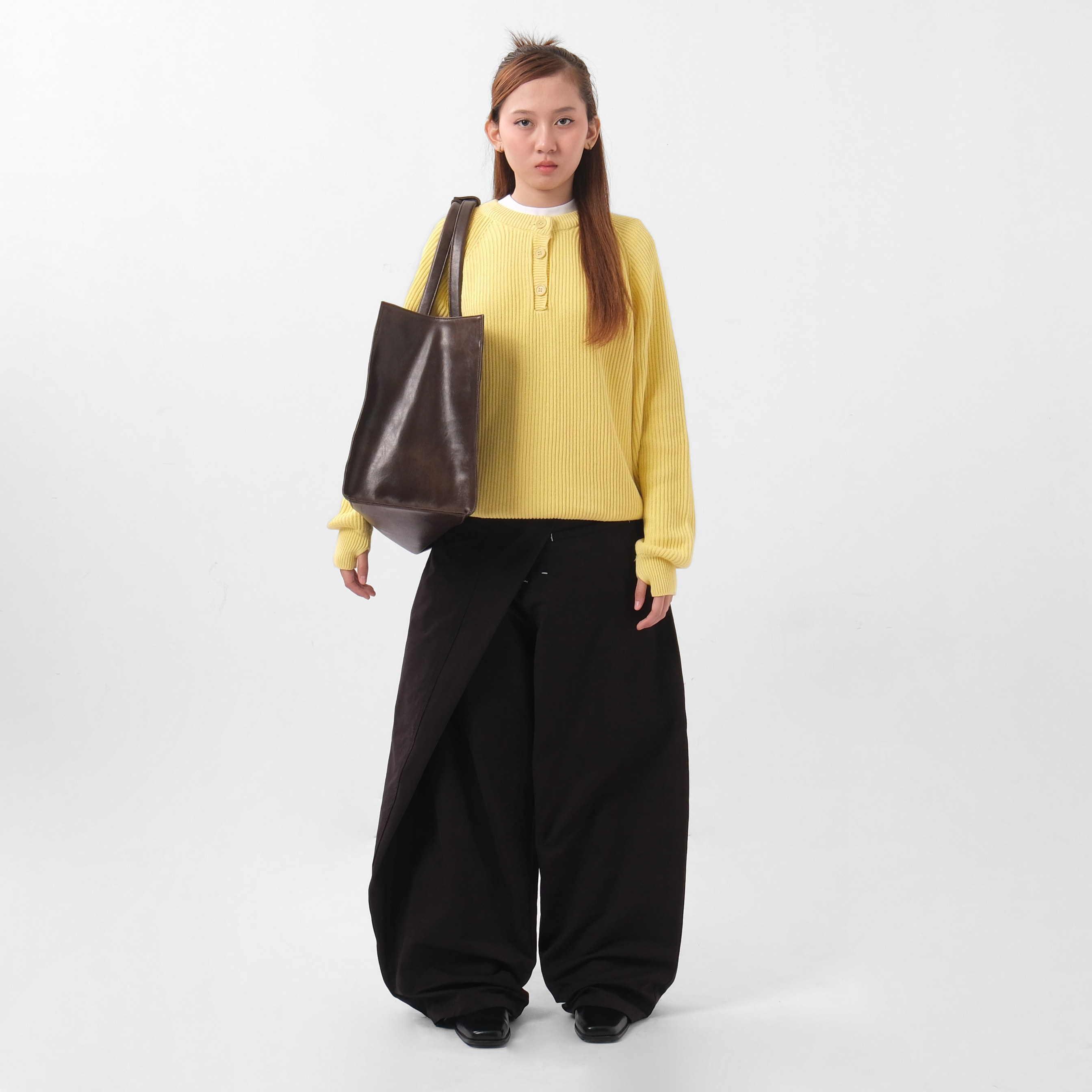 Arlo Leather Tote Bag Brown
