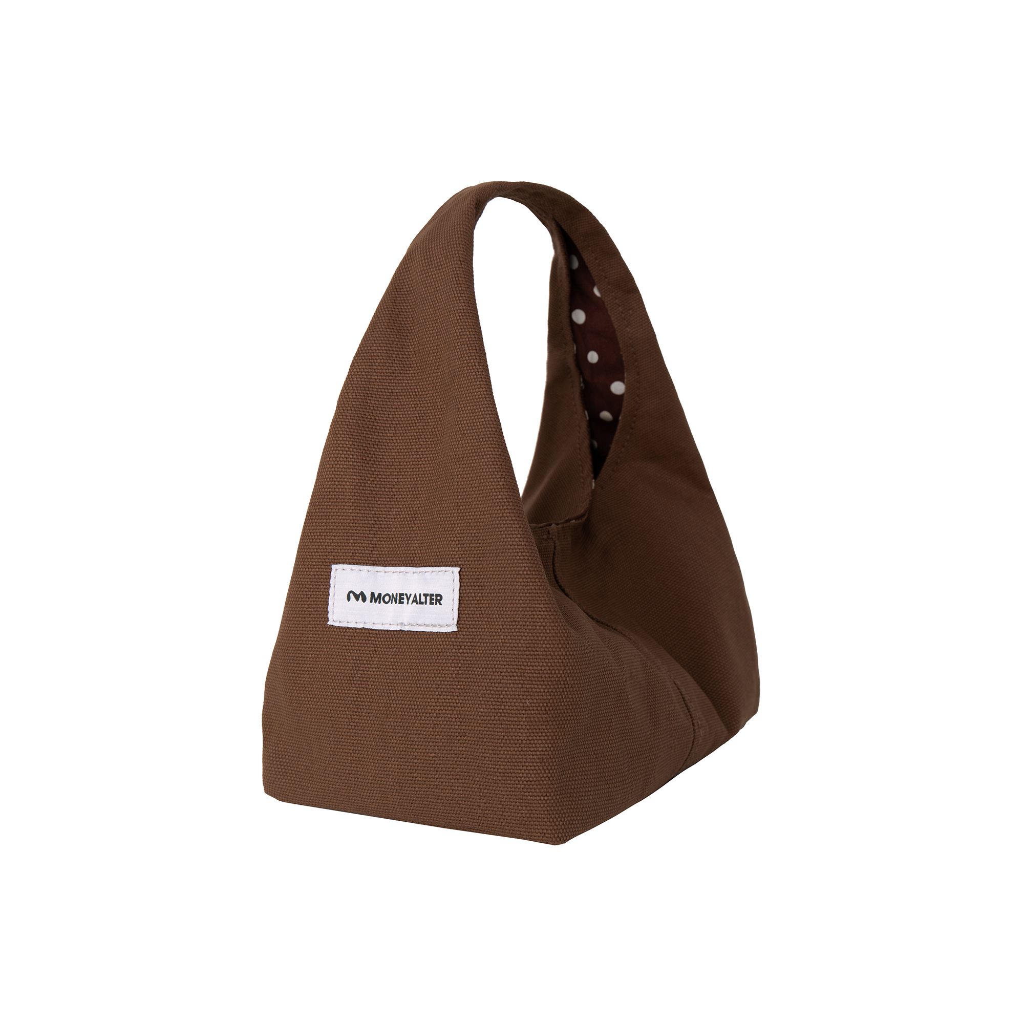 Canvas Mini Hand Bag Walnut