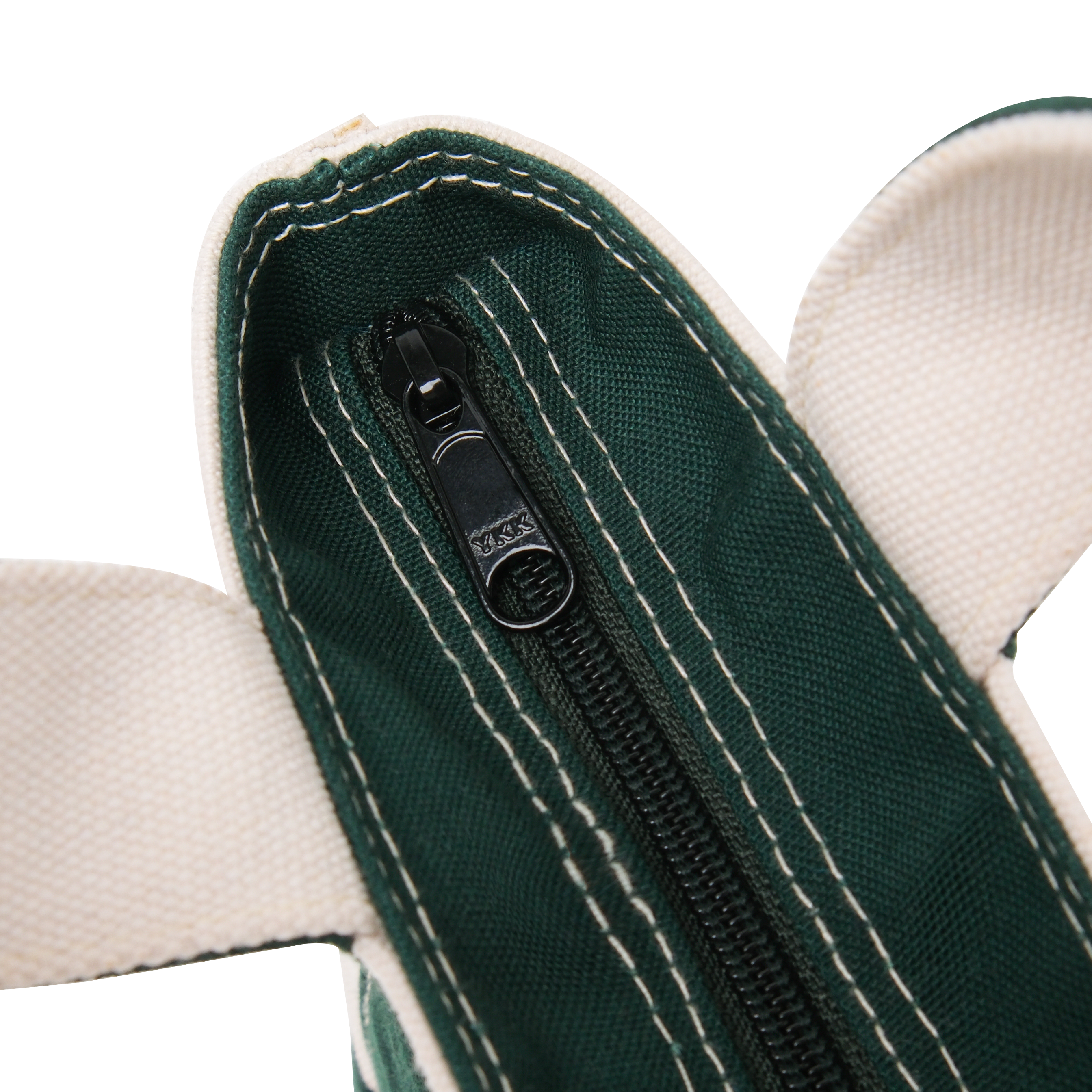 Heavy Canvas Bag Small Size Natural and Green