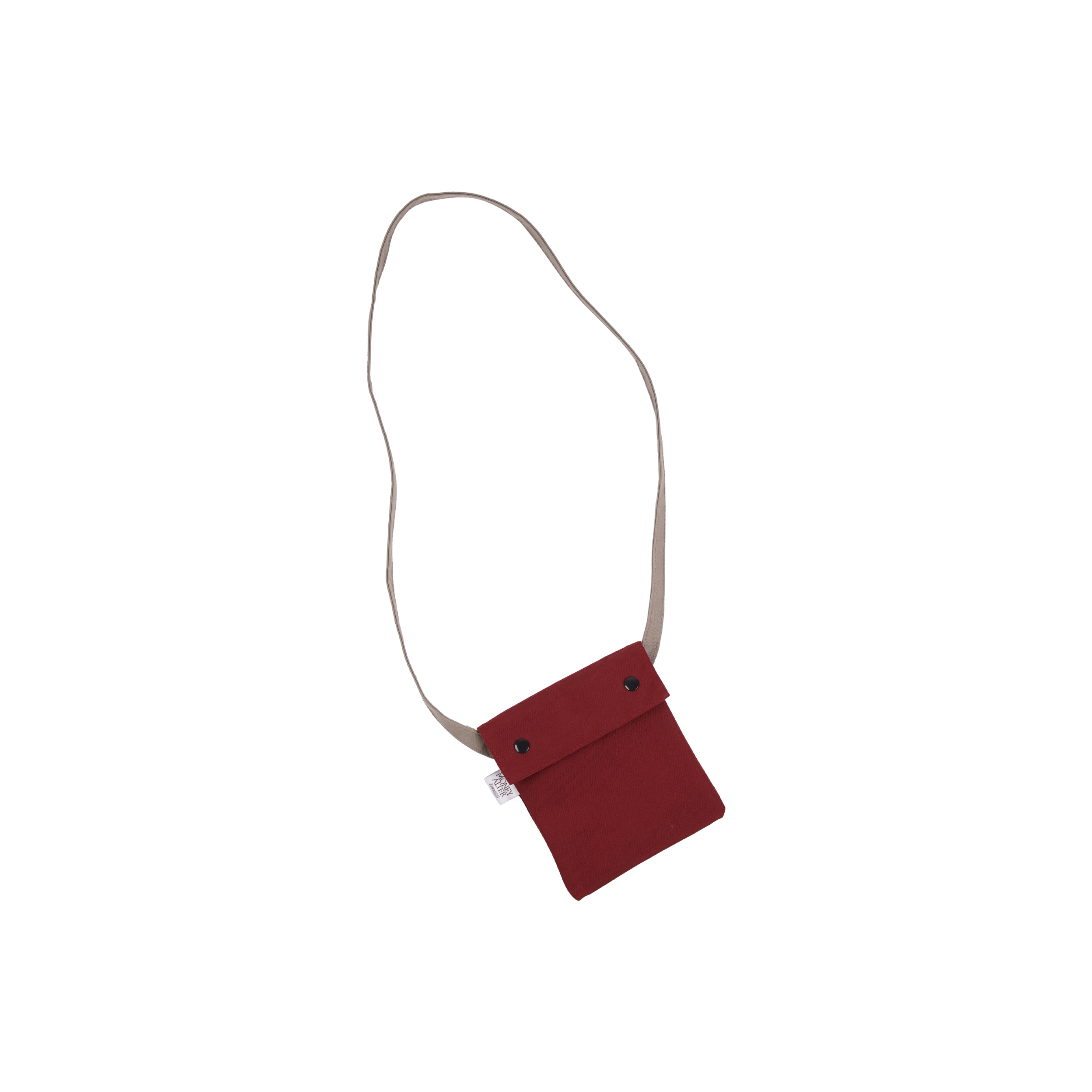 Two Tone Mini Bag Maroon Taupe
