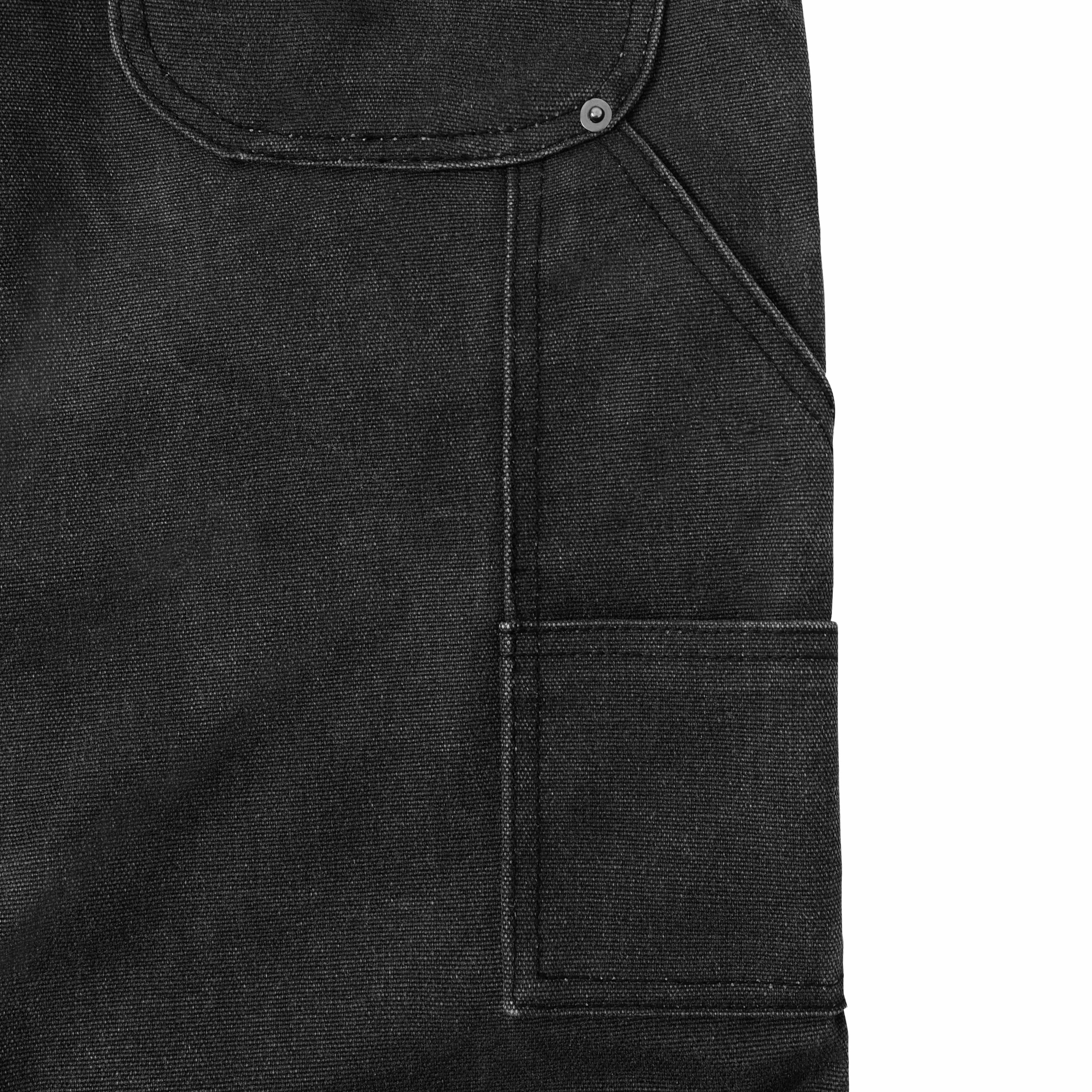 Double Knee Heavy Canvas Pants Faded Black