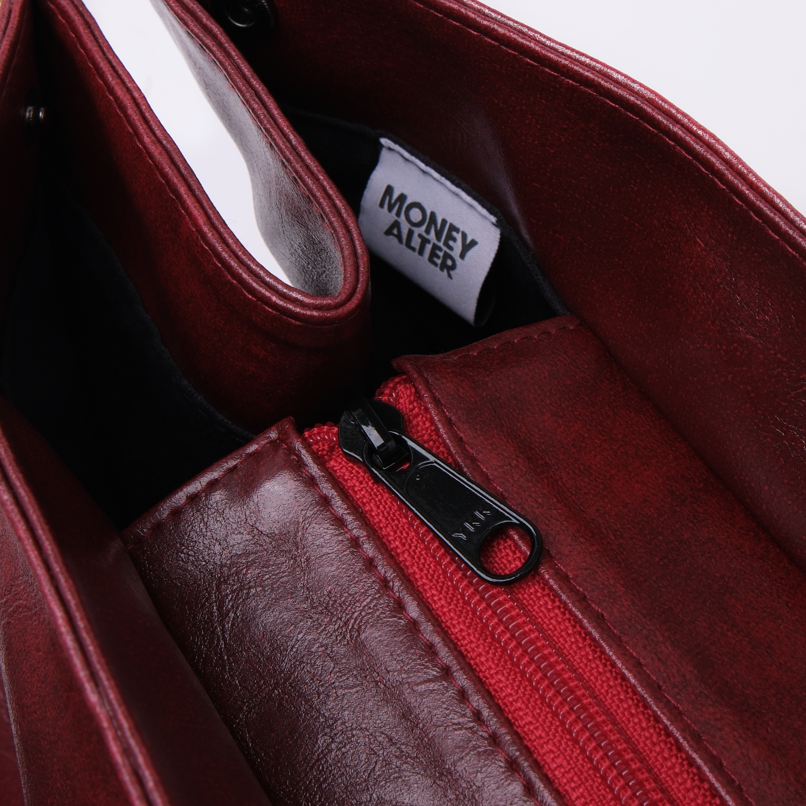 Arlo Leather Tote Bag Maroon