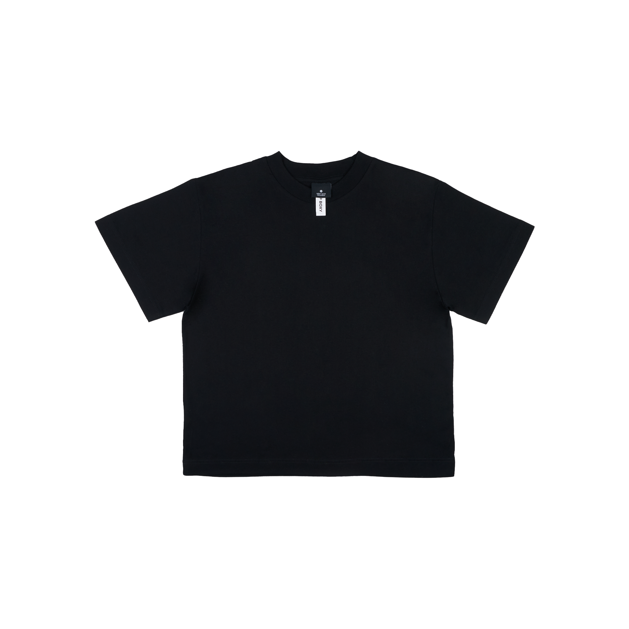 Crop Boxy Tee - Black