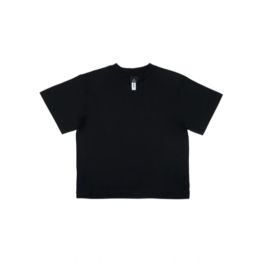 Image of Crop Boxy Tee - Black