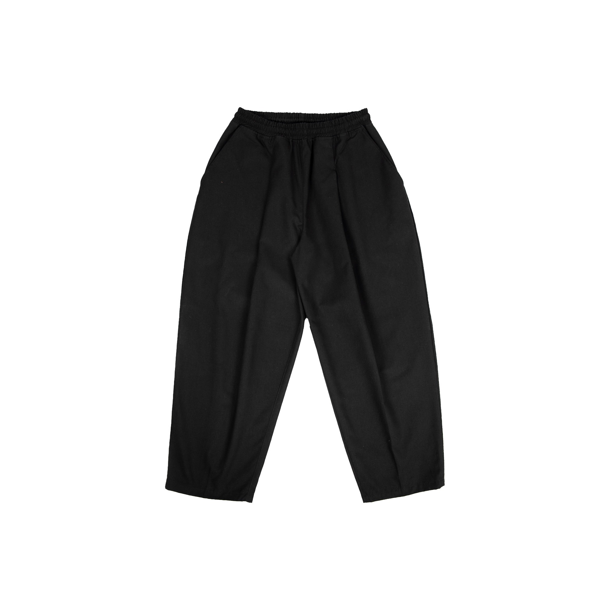 Baggy Canvas Trousers - Black 