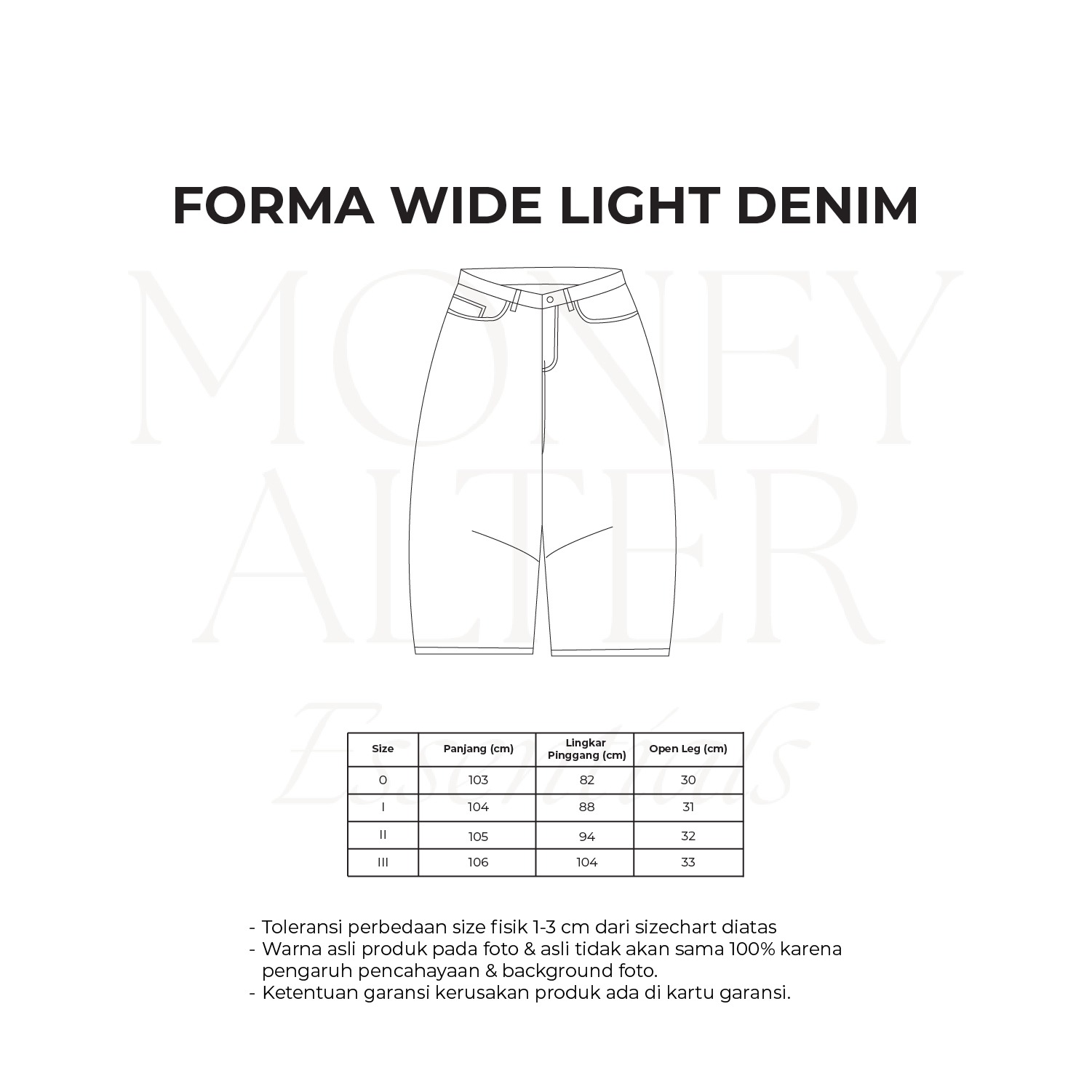 'Forma' Wide Light Denim
