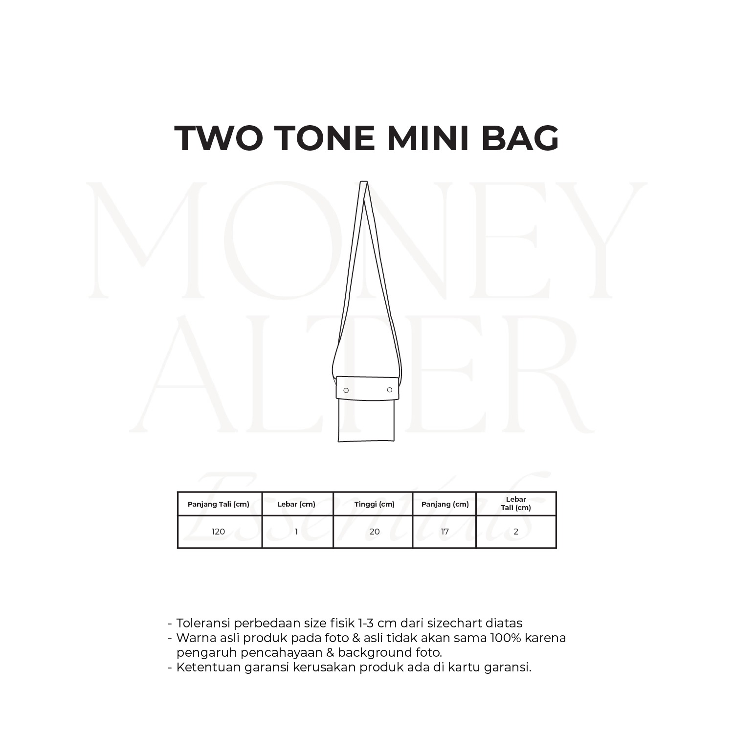 Two Tone Mini Bag Taupe Maroon