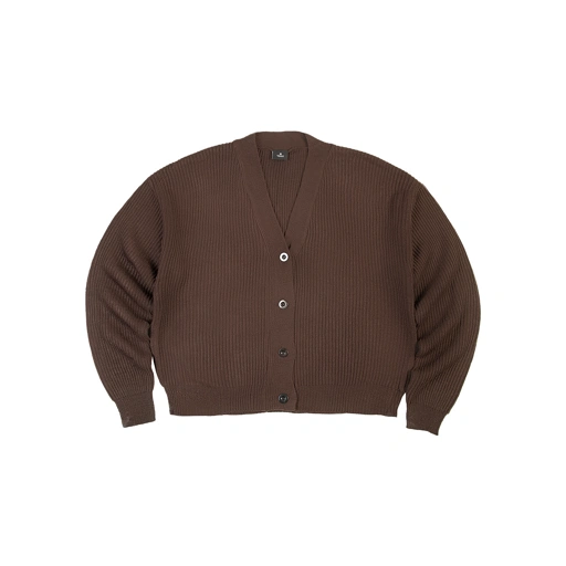 Image of Ease Knit Cardigan - Dark Brown 