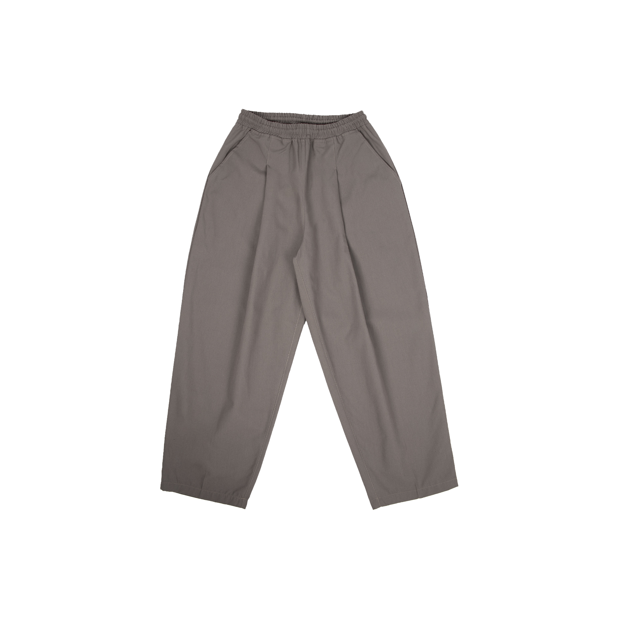 Baggy Canvas Trousers - Grey 