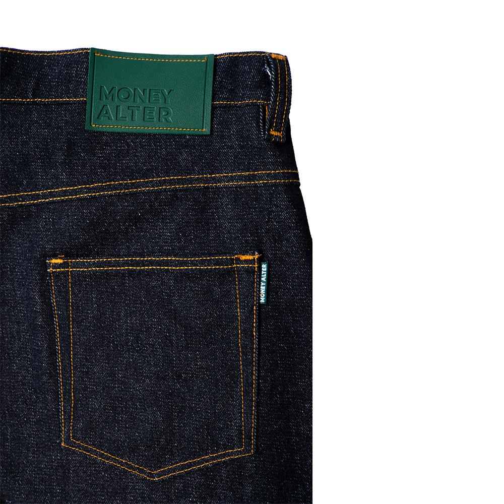 ‘Forma’ Wide Raw Denim Pants