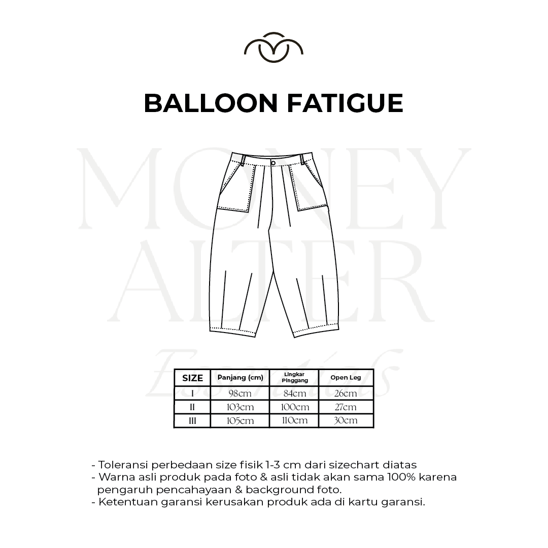 Balloon Fatigue Pants - Olive