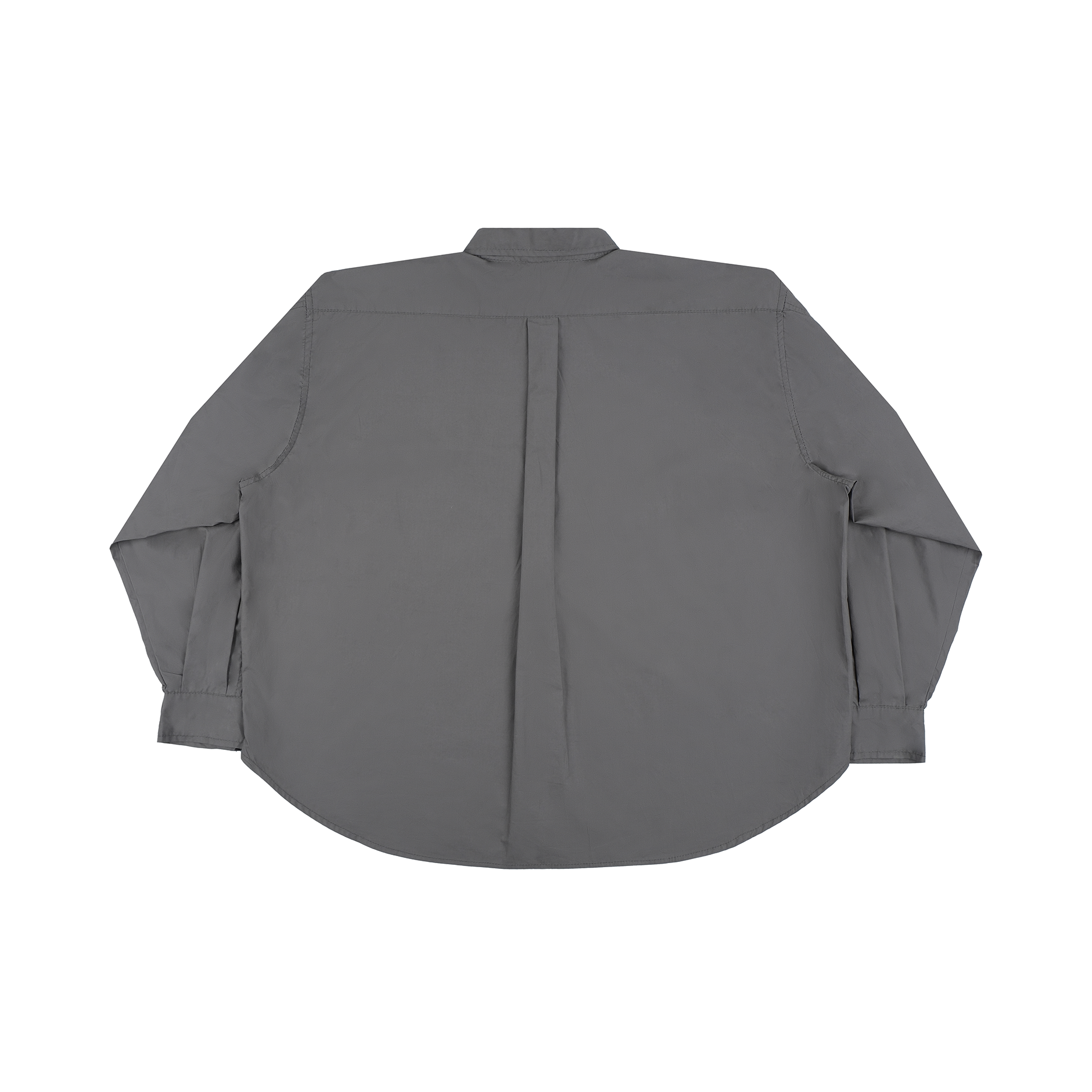 Colorful Button Oversized Shirt Grey