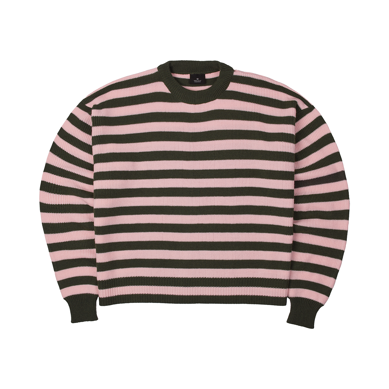 Bloom Stripes Knitwear Army Pink