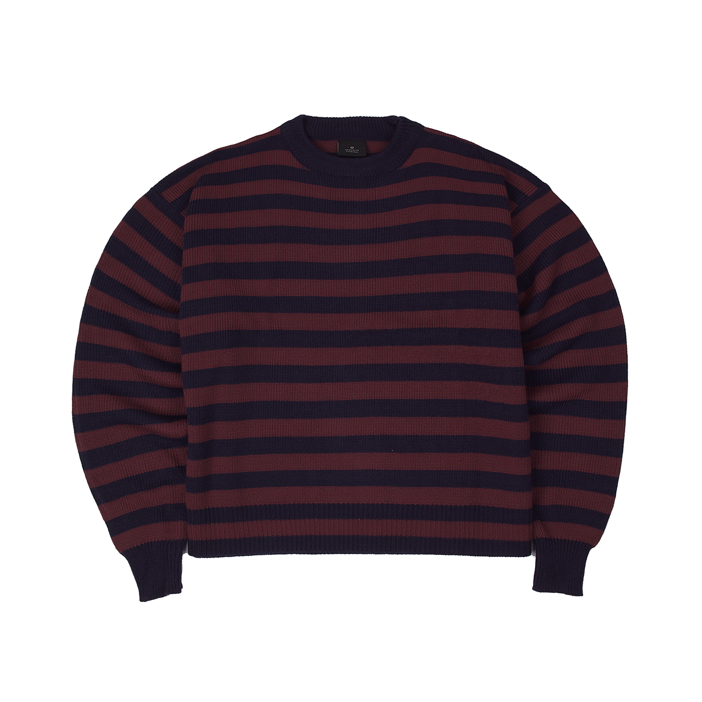 Bloom Stripes Knitwear Navy Maroon