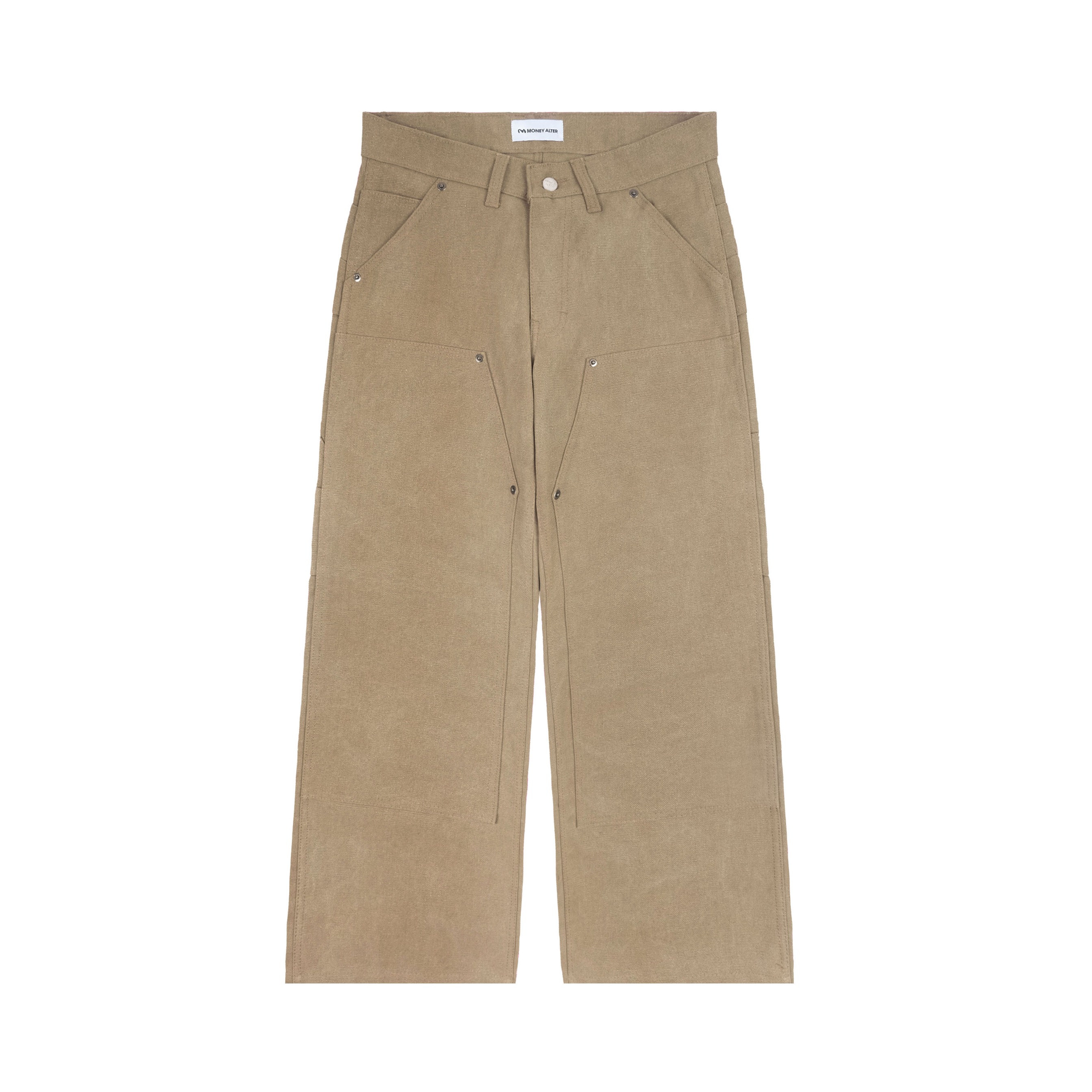 Double Knee Heavy Canvas Pants Faded Camel 