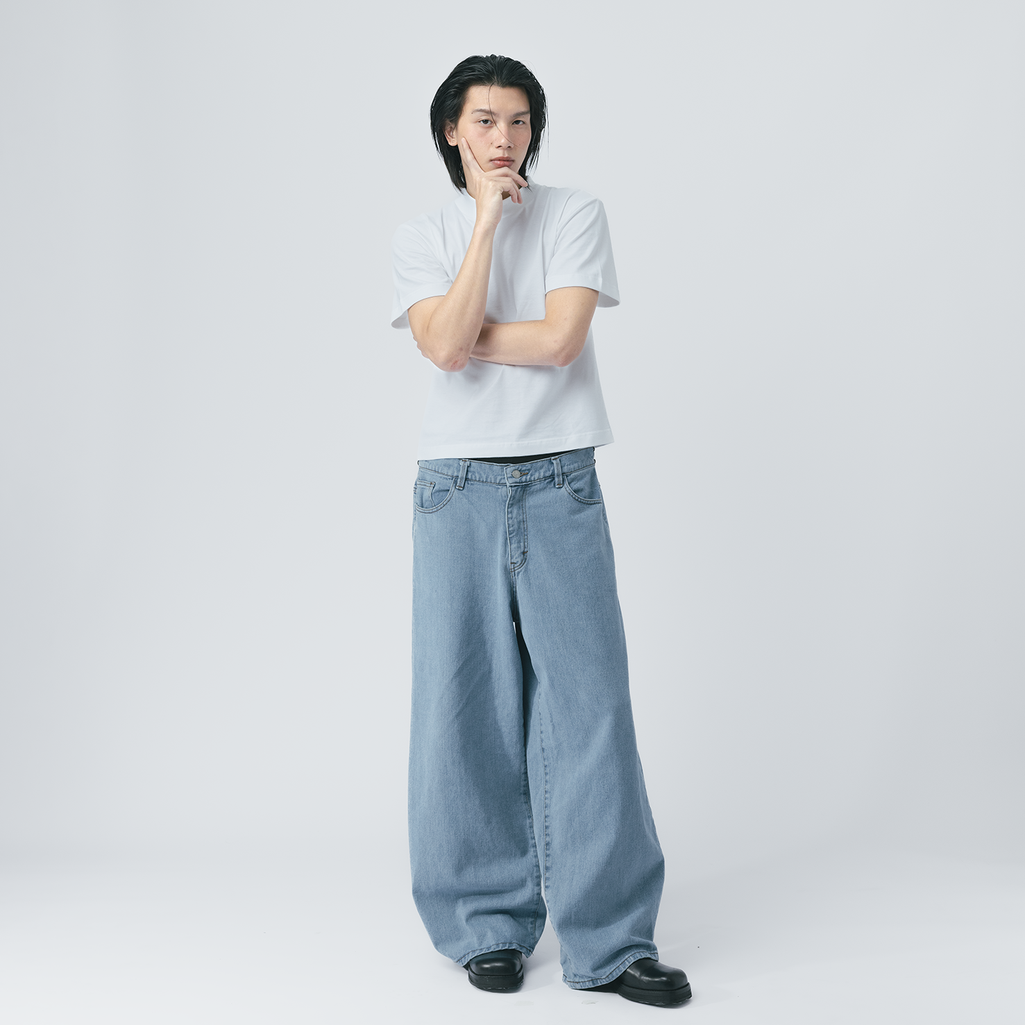 'Forma' Wide Light Denim