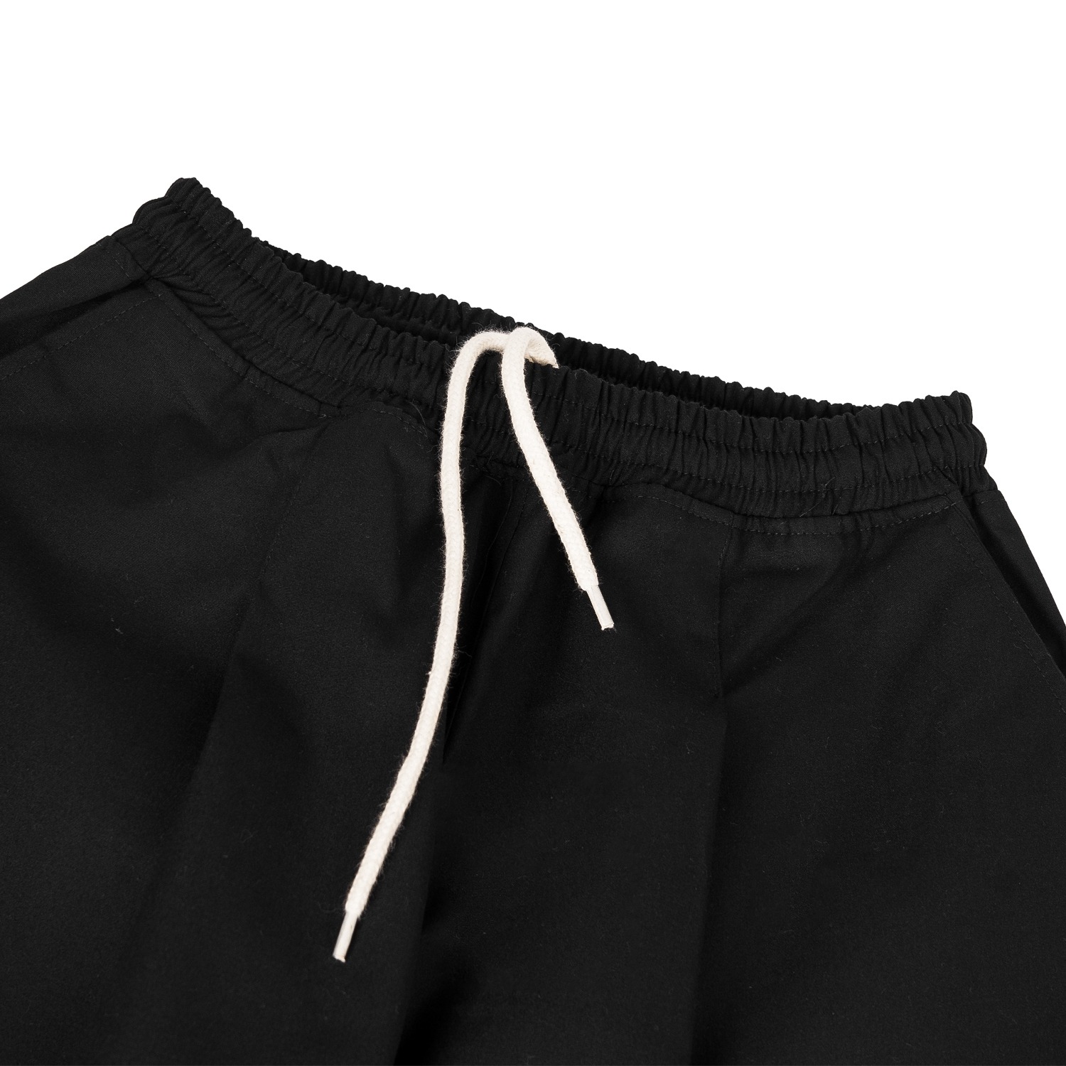Baggy Canvas Trousers - Black 