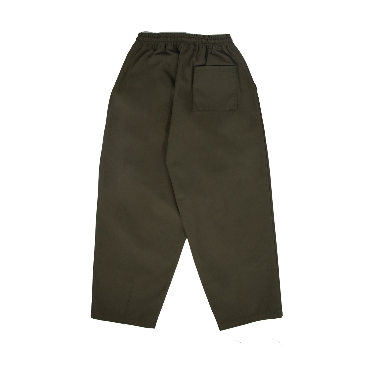 Baggy Canvas Trousers - Dark Olive