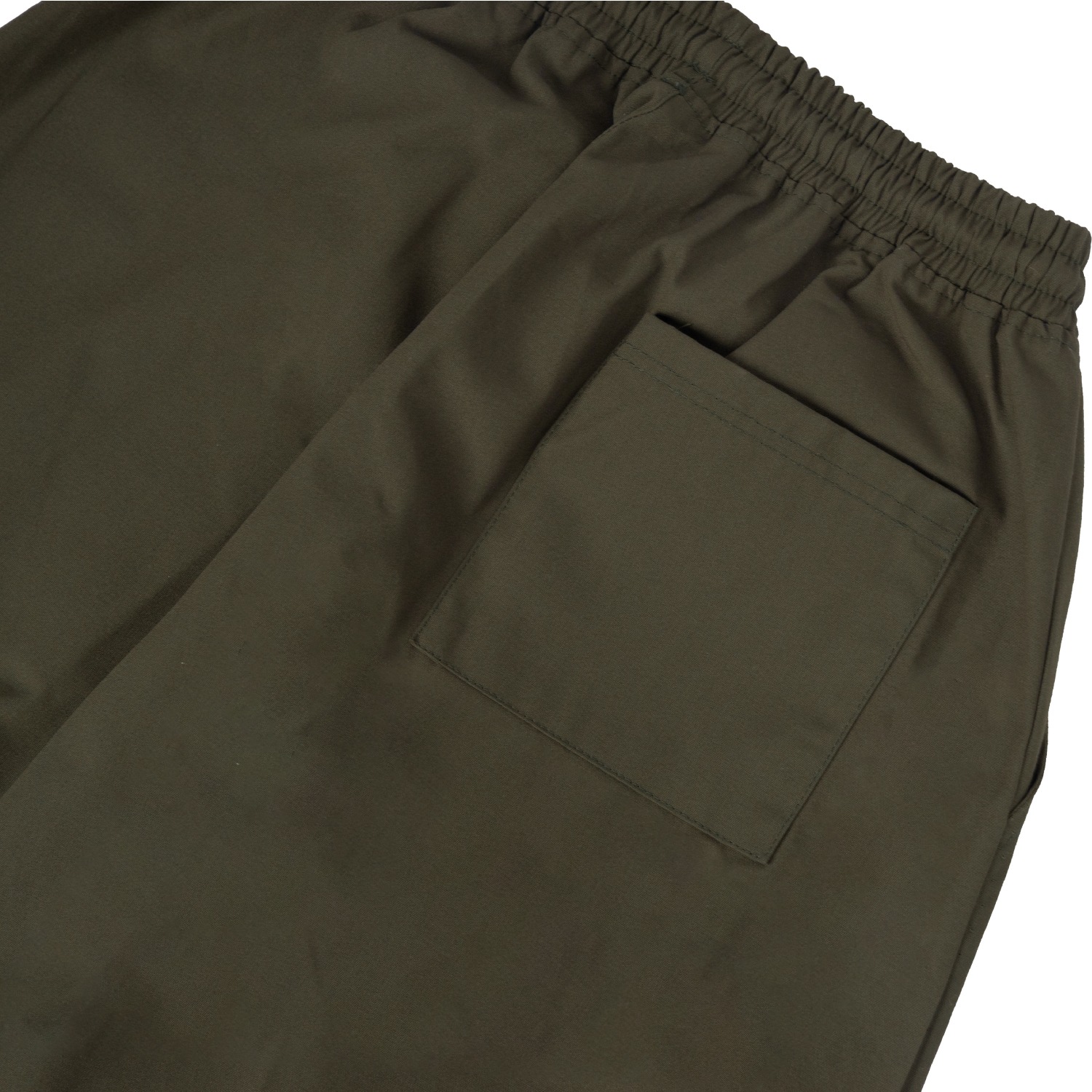 Baggy Canvas Trousers - Dark Olive