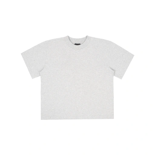 Crop Boxy Tee - Misty Grey
