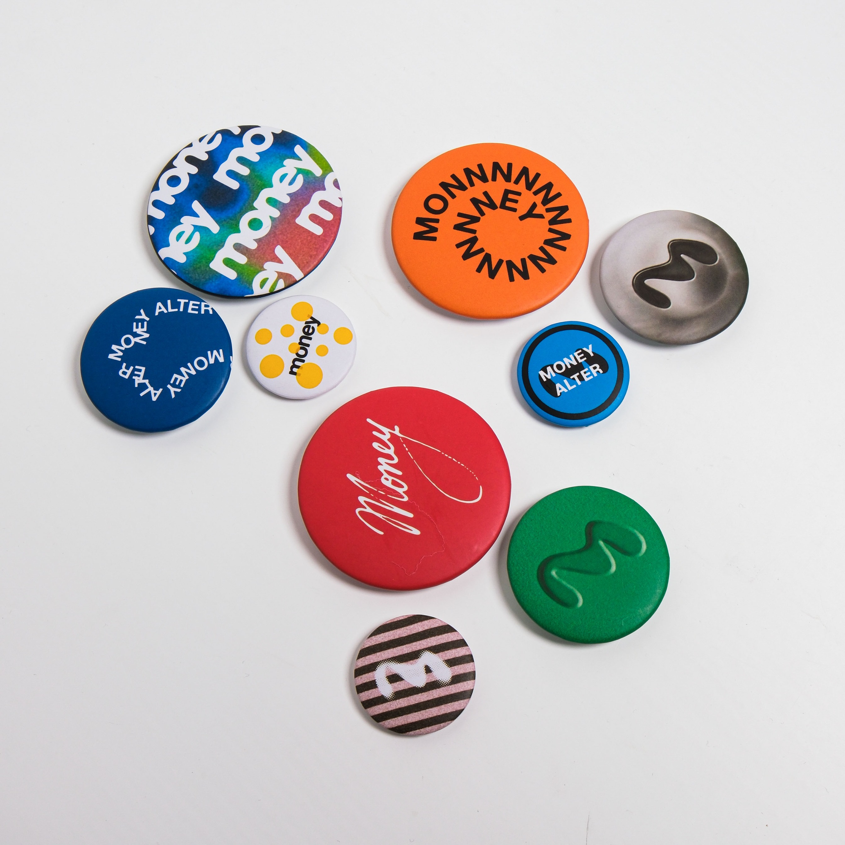 Money Alter Button Pin 3pcs / Aksesoris Tas