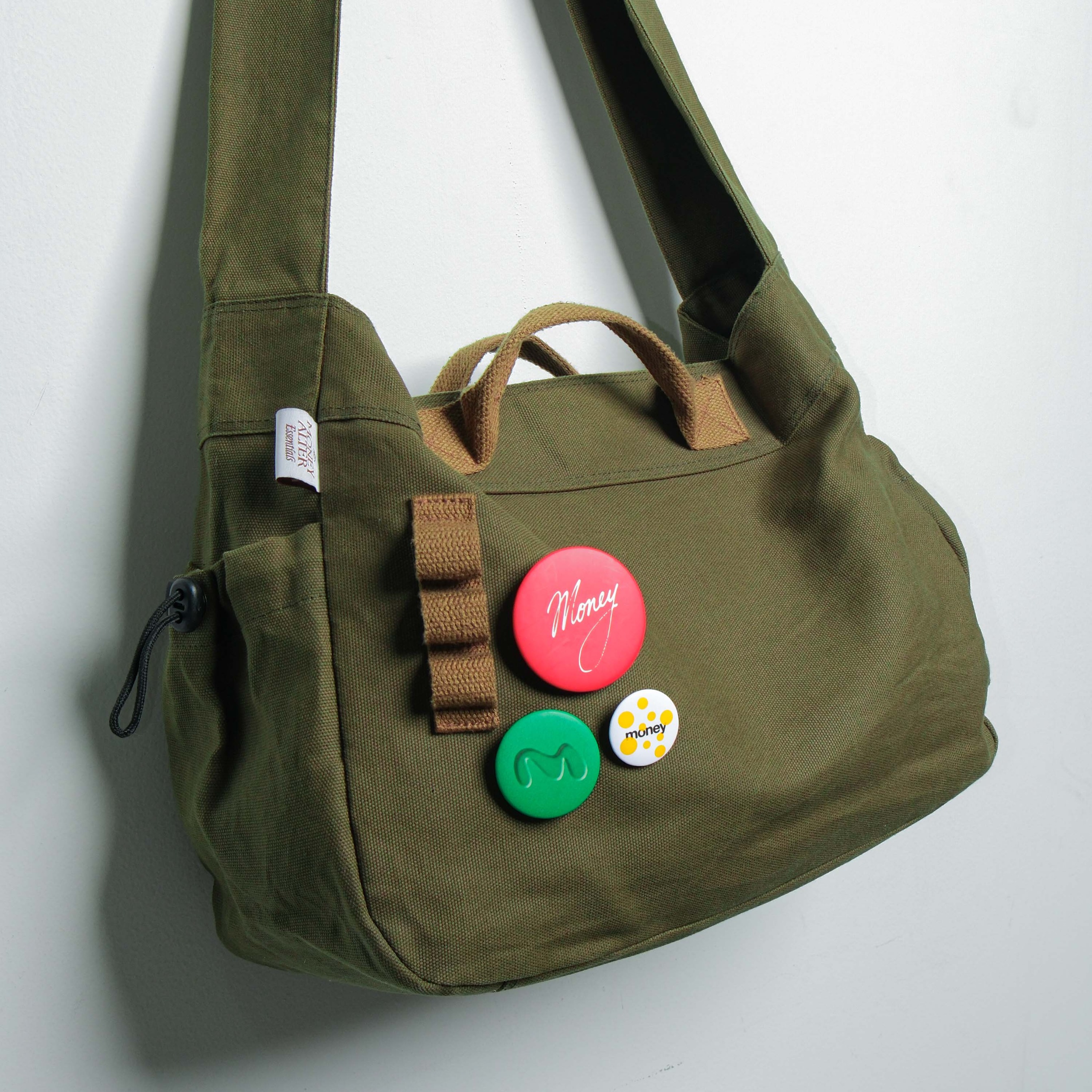 Money Alter Button Pin 3pcs / Aksesoris Tas