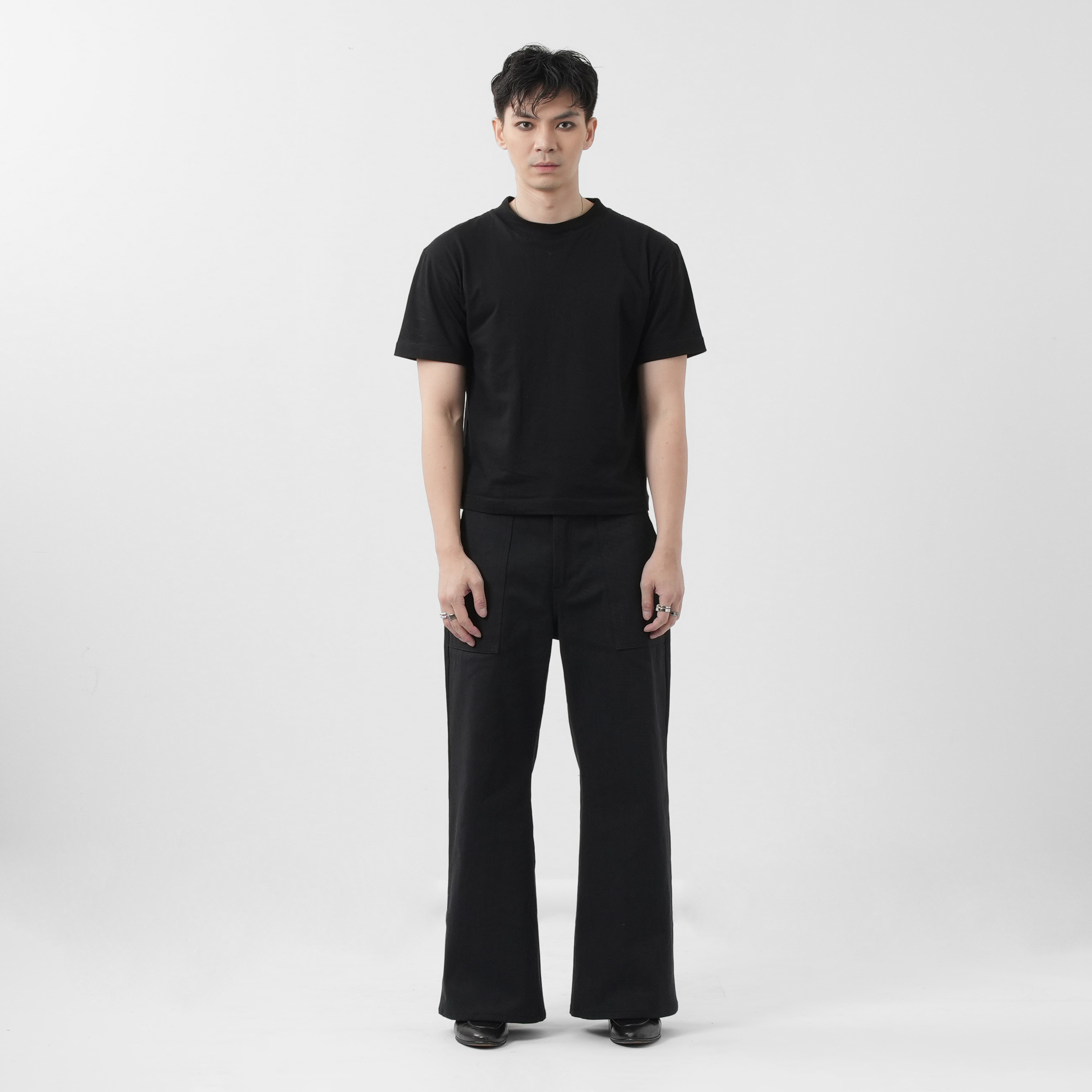 Fitted T-shirt - Black