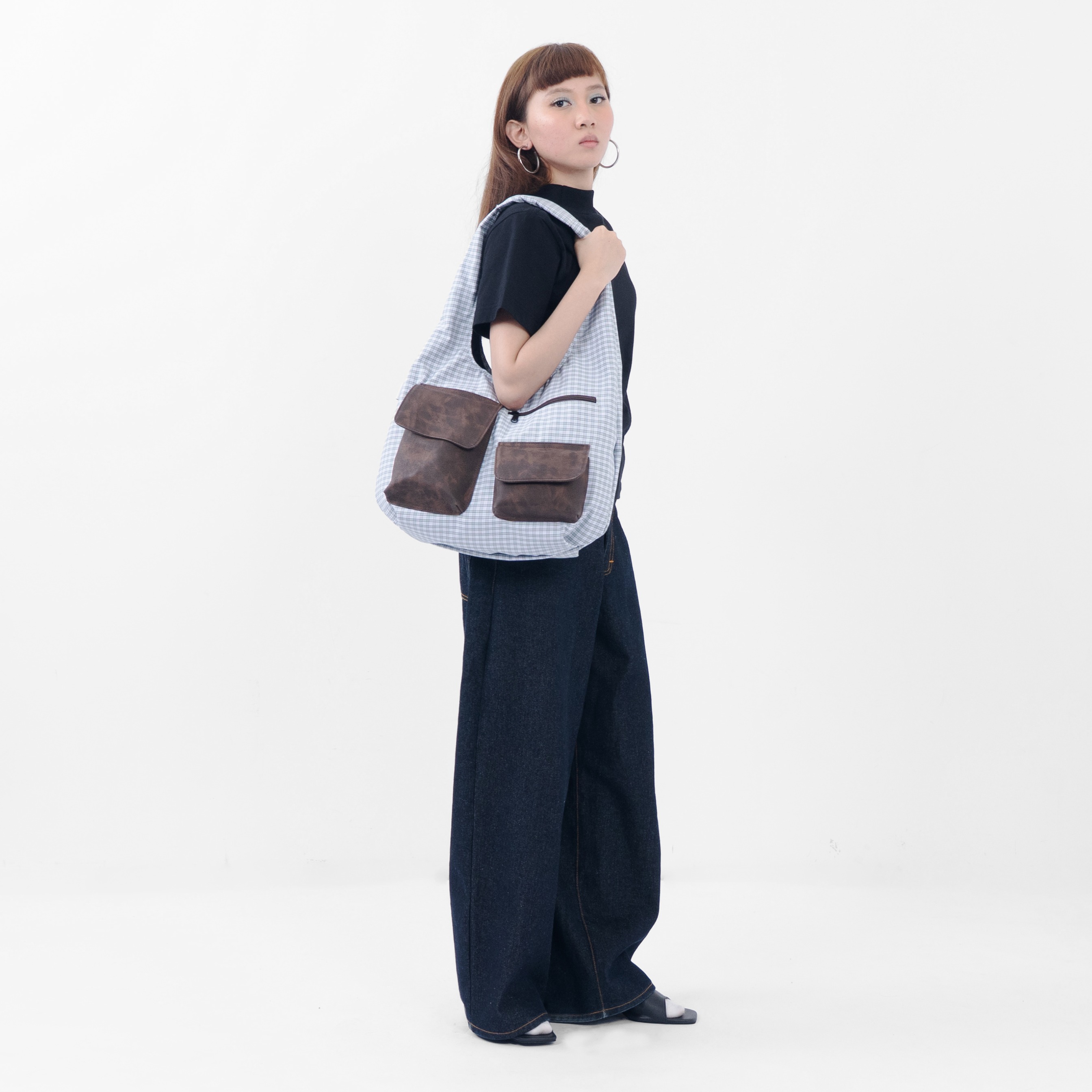 Balloon Bag Plaid