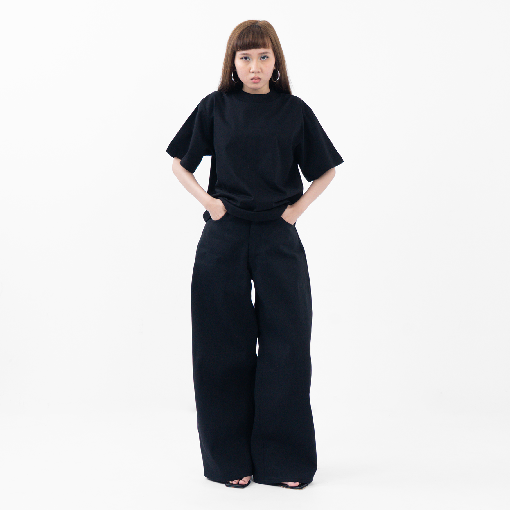 Crop Boxy Tee - Black
