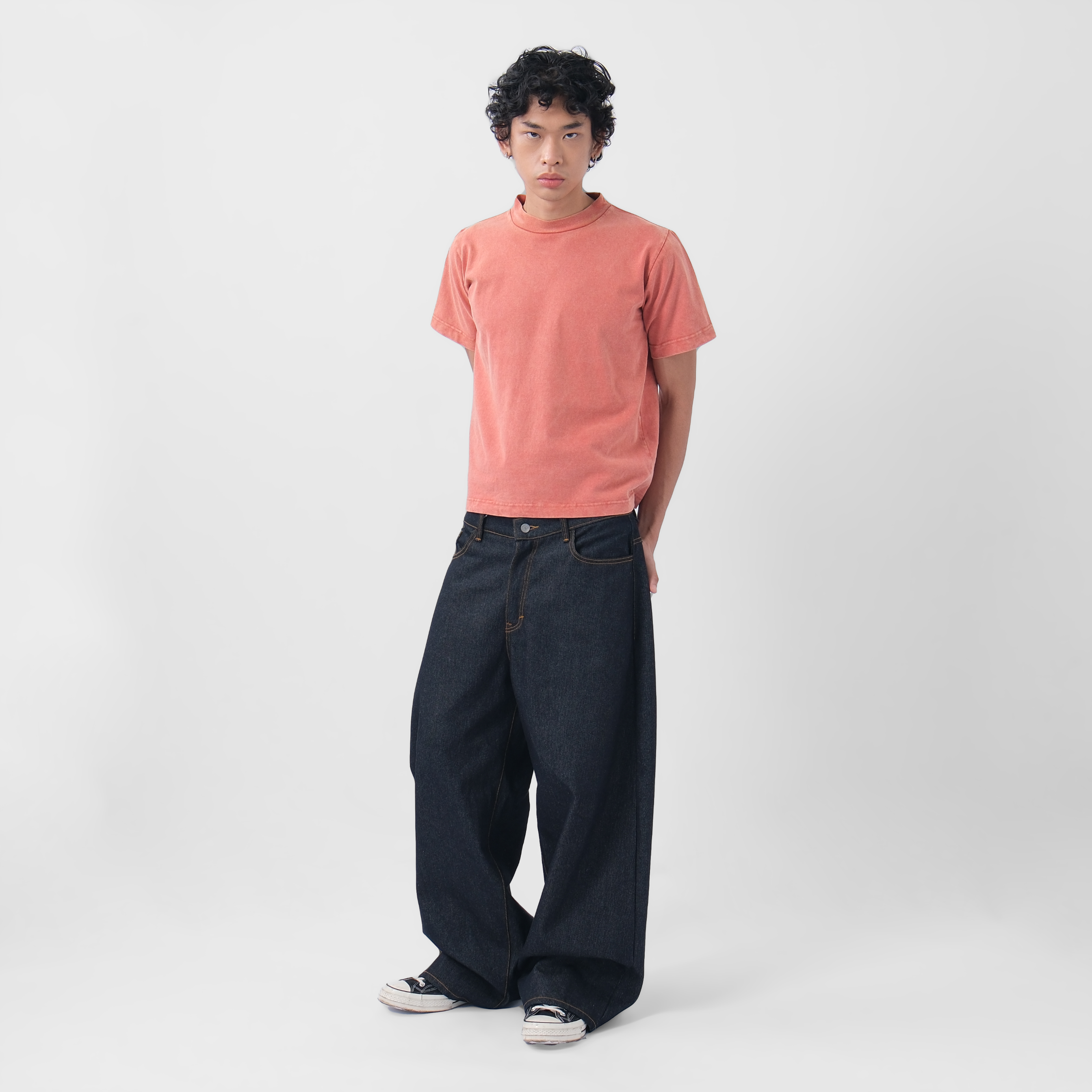 Fitted Tee Washed Red
