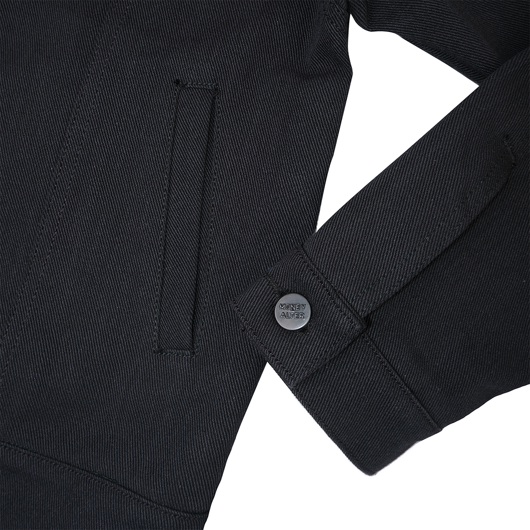Bikers Denim Jacket - Black