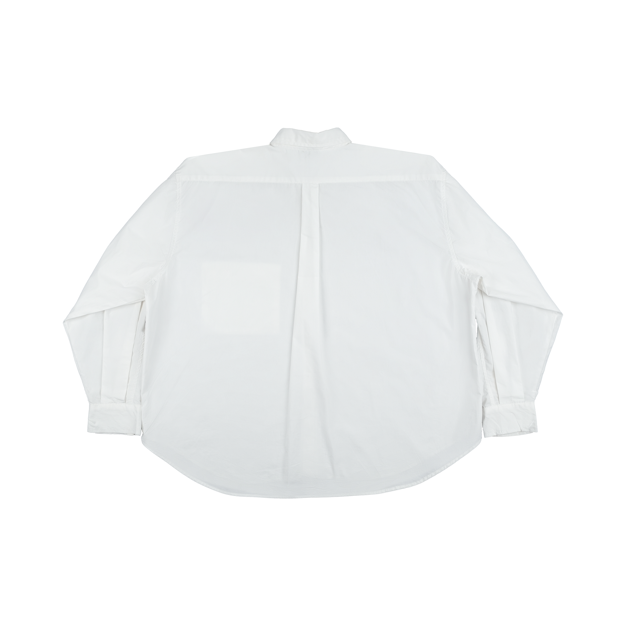 Colorful Button Oversized Shirt White