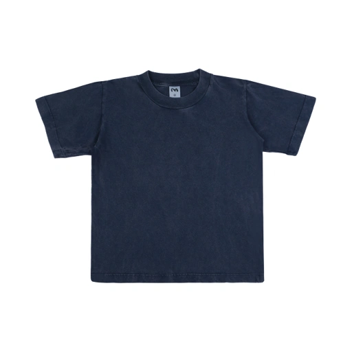 Image of Fitted Tee Washed Navy