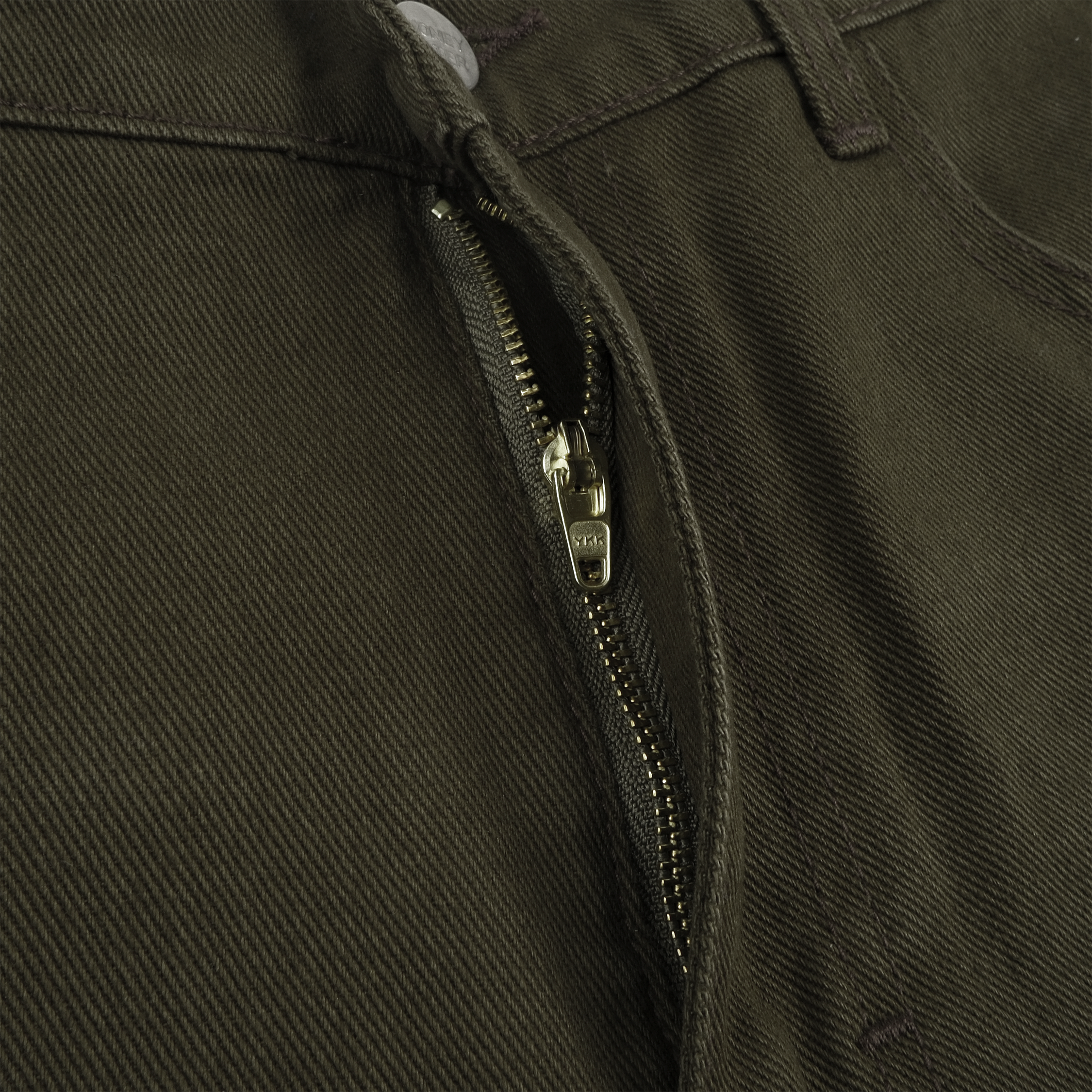 'Forma' Wide Denim Pants Washed Olive