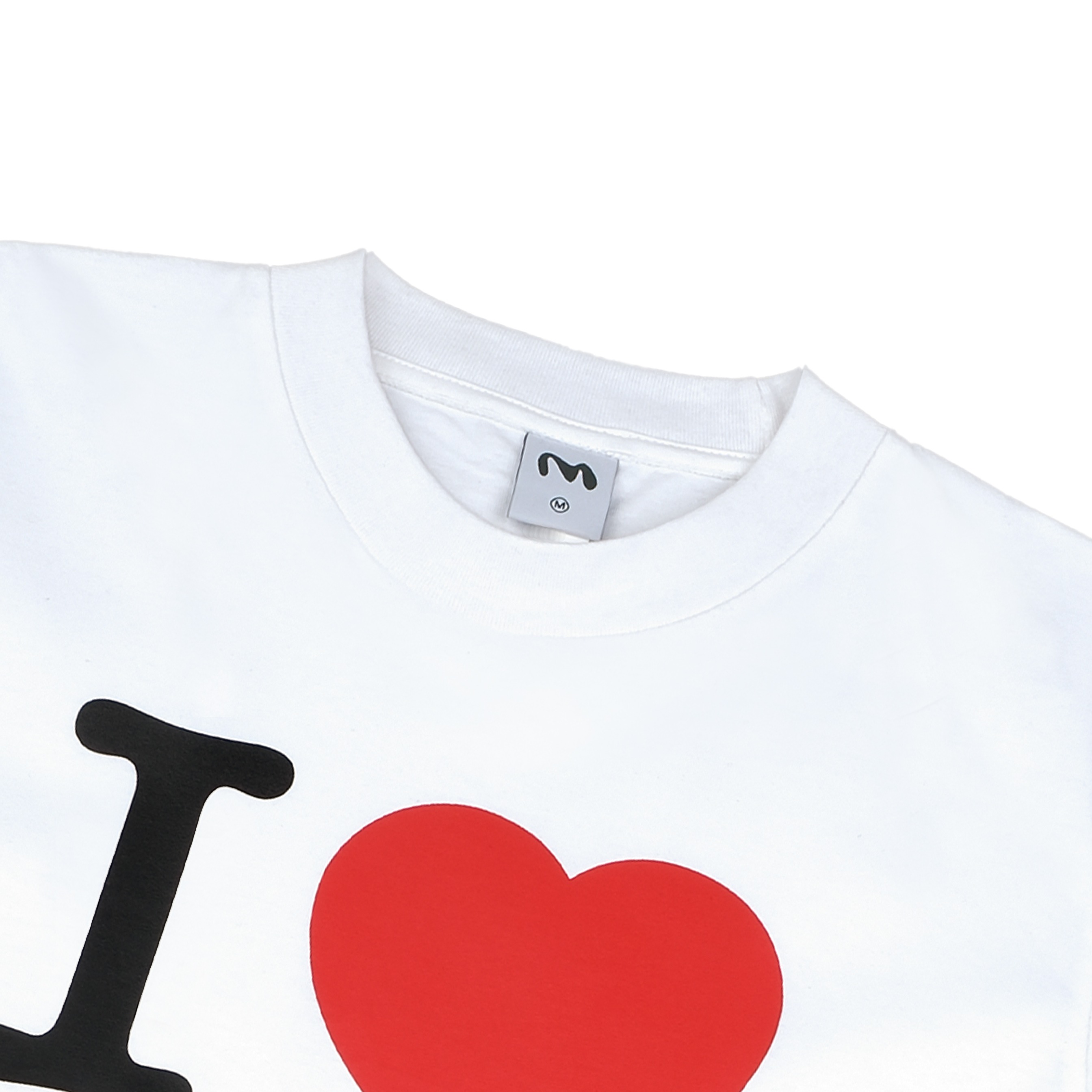  I Love Money Fitted  T-Shirt White