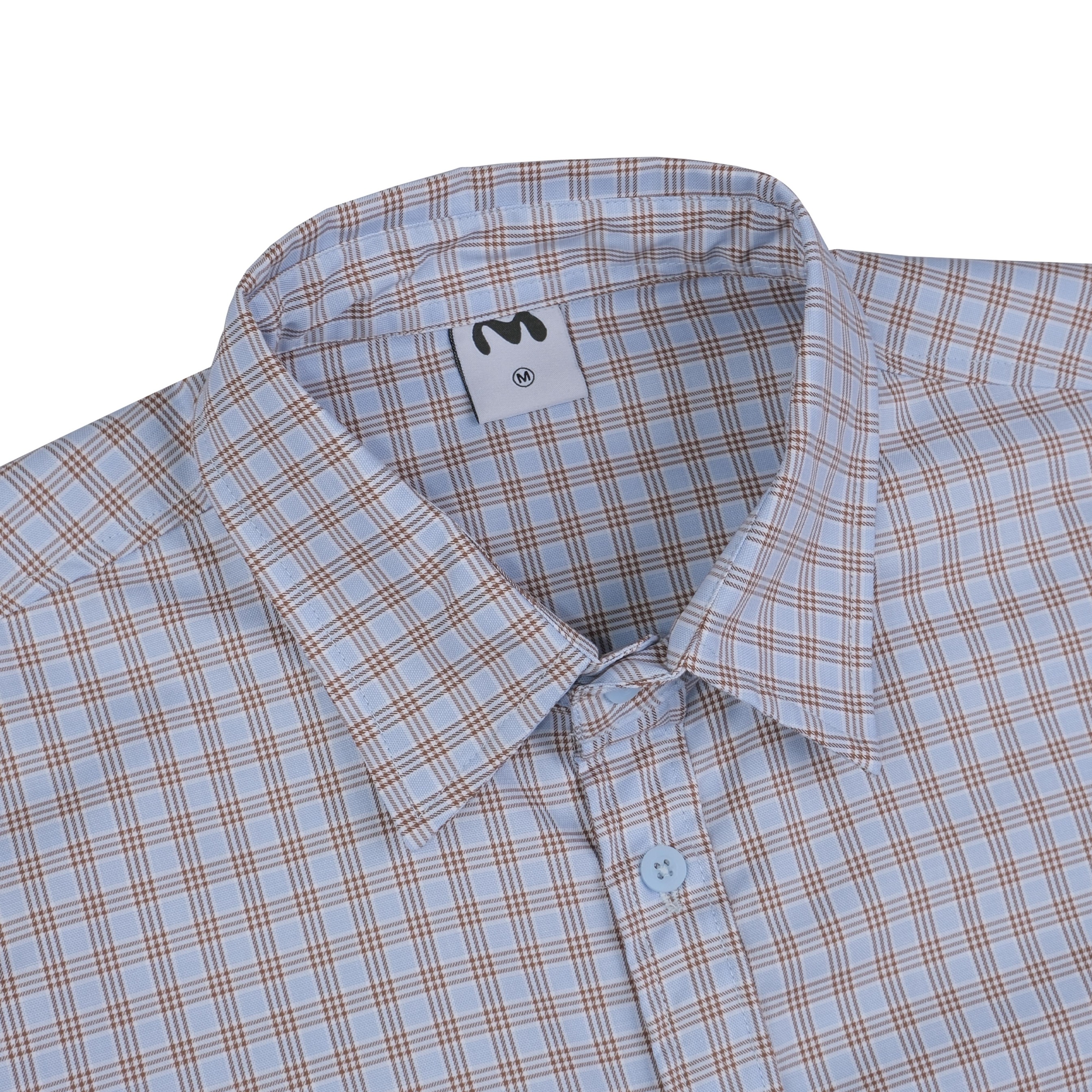 Plaid Shirt Powder Blue