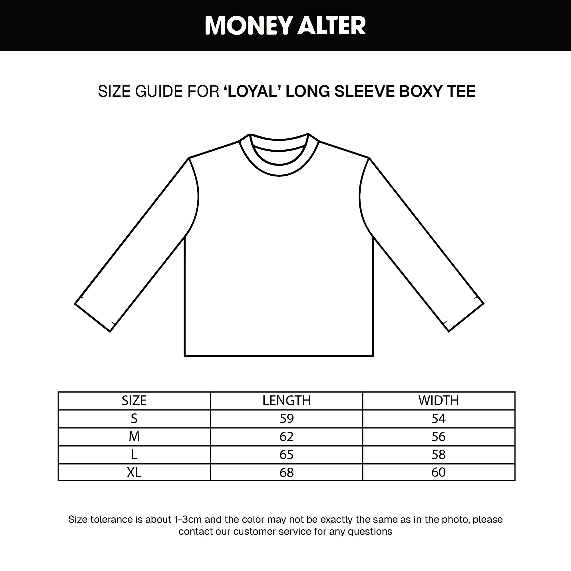 ‘Loyal’ Long Sleeve Boxy Tee