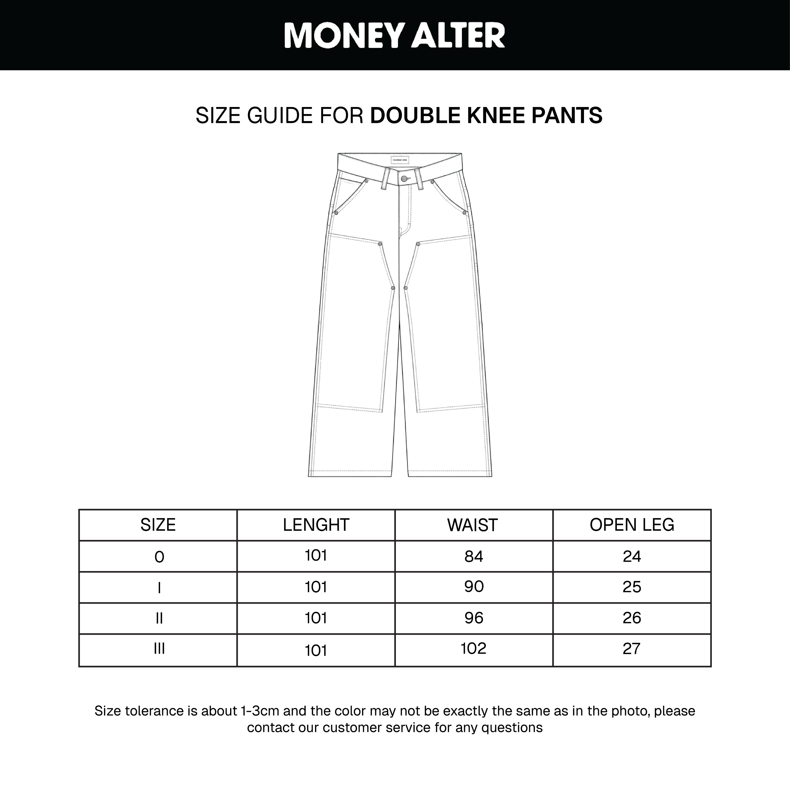 Double Knee Heavy Canvas Pants Faded Black
