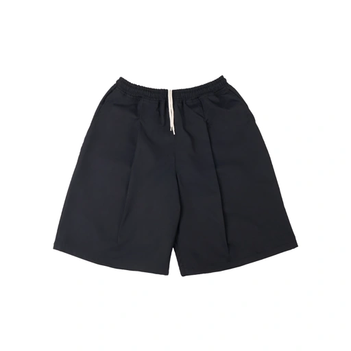 Image of Baggy Canvas Short Pants - Black