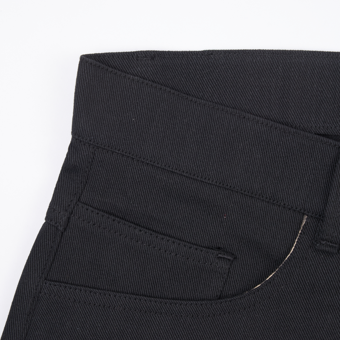 'Forma' Wide Black Denim Pants