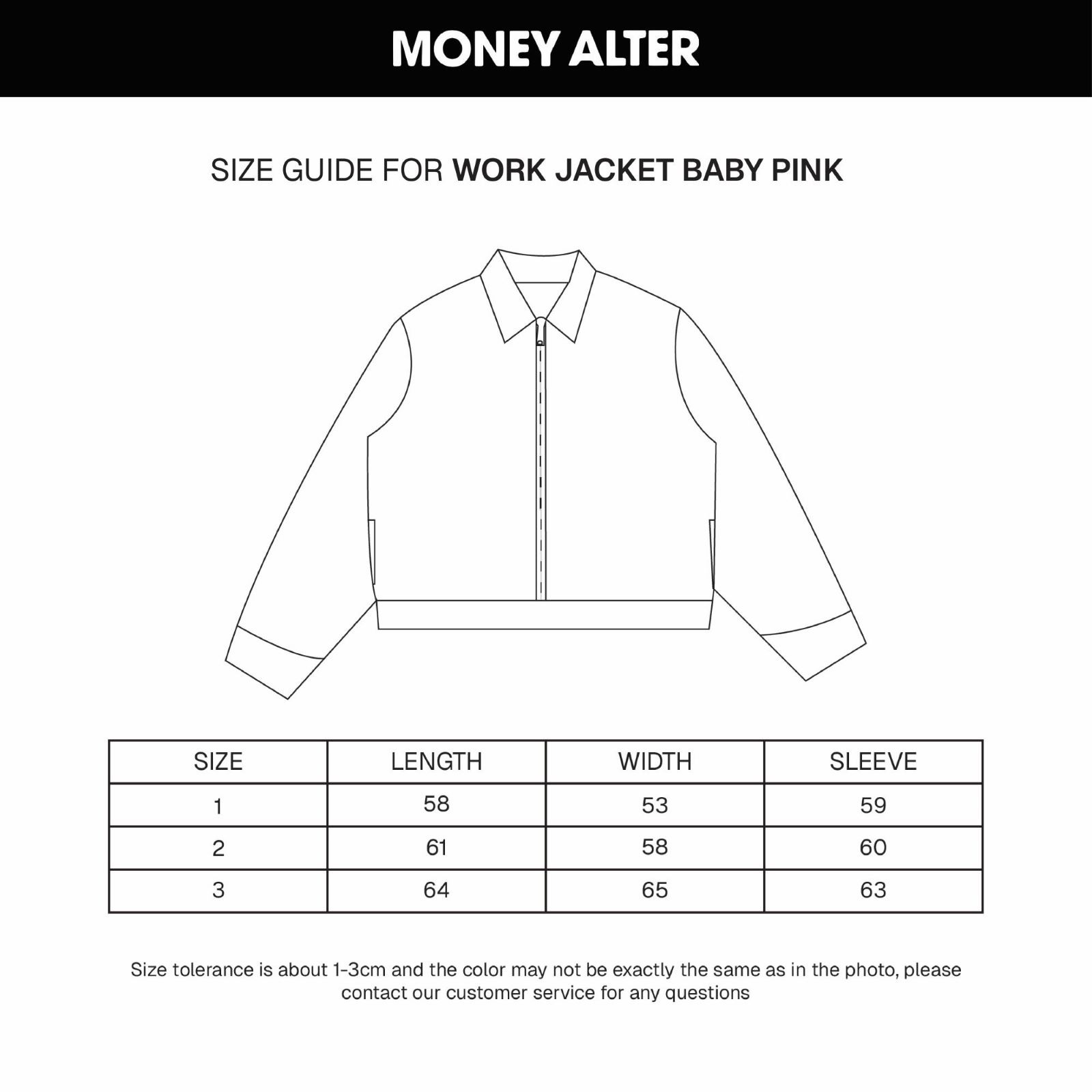 Work Jacket Faded Baby Pink