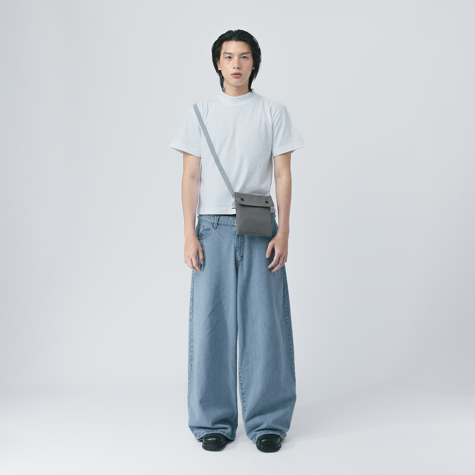 Two Tone Mini Bag Grey Ice Grey