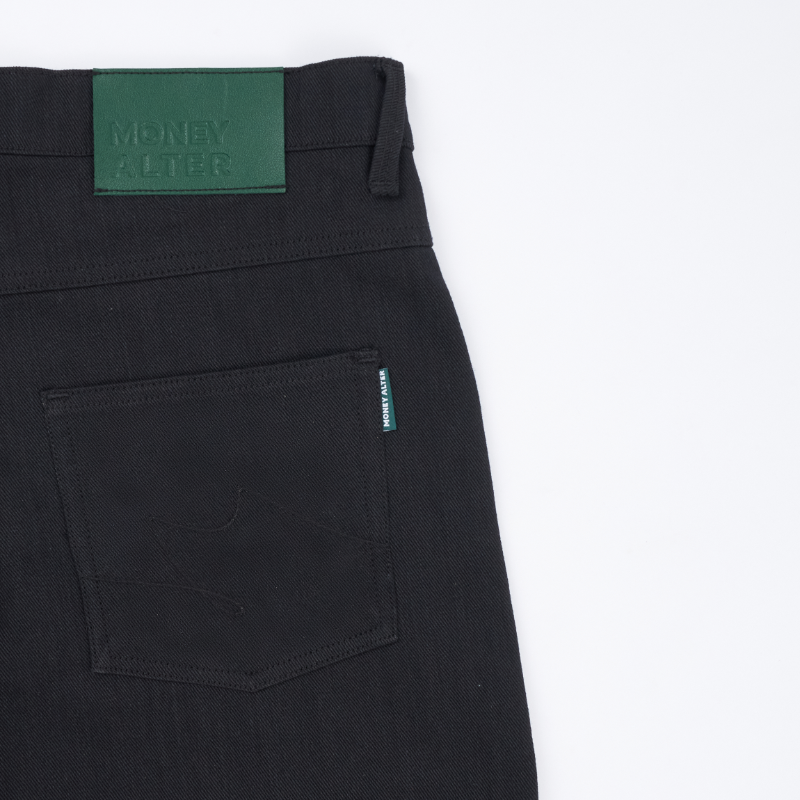 Wide Flared Fatigue Pants - Black