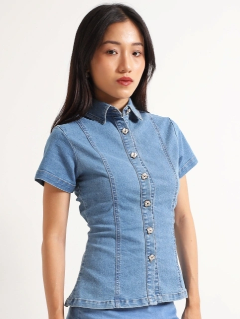 Image of ANKARA - Sena Denim Shirt