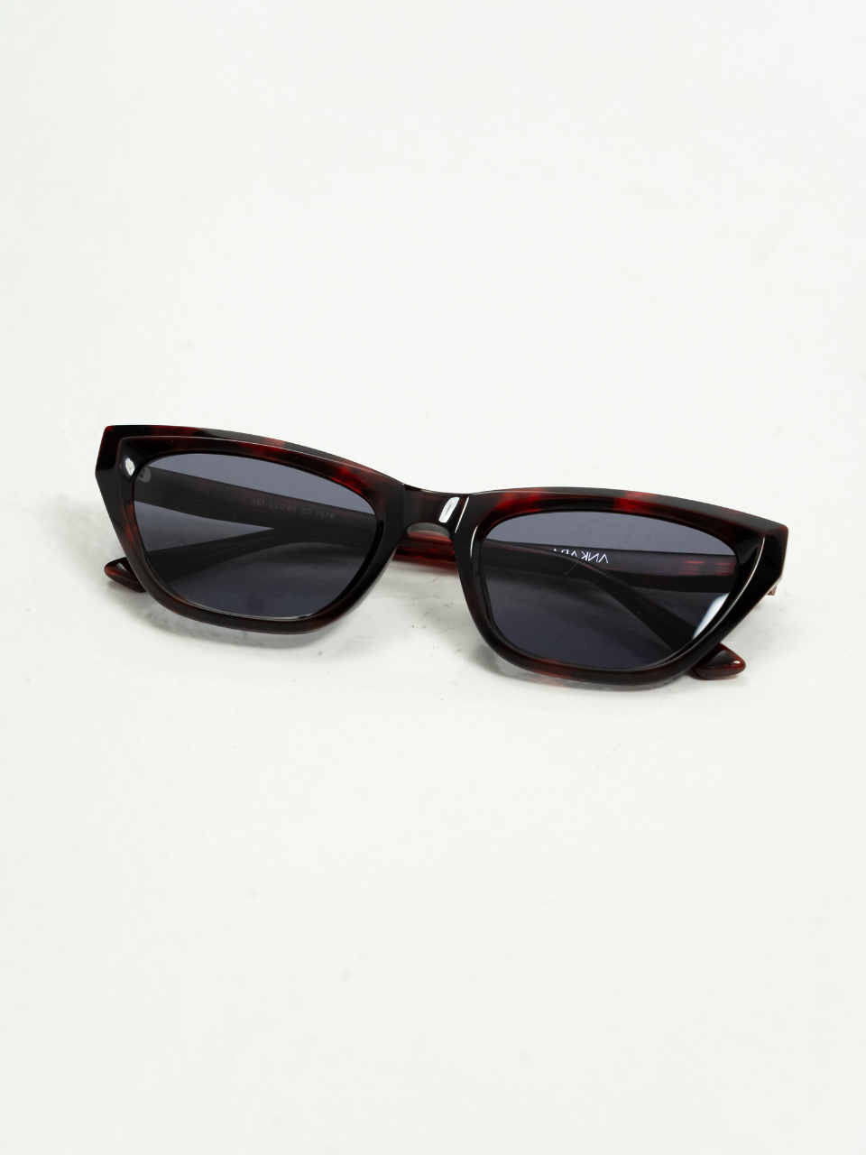 ANKARA Eyewear - RAVEN Slate Grey Lens with Rosewood Acetate Cat-eye Sunglasses