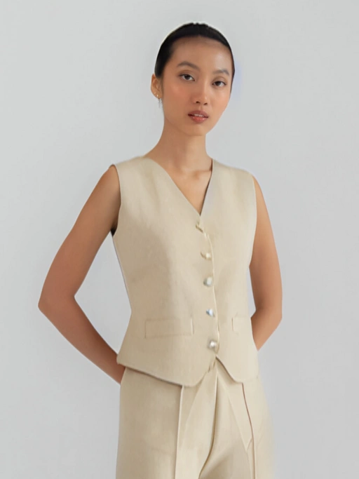 Image of The Cardigan Set: Lira Cardigan, Eysa Trousers, Roux Vest